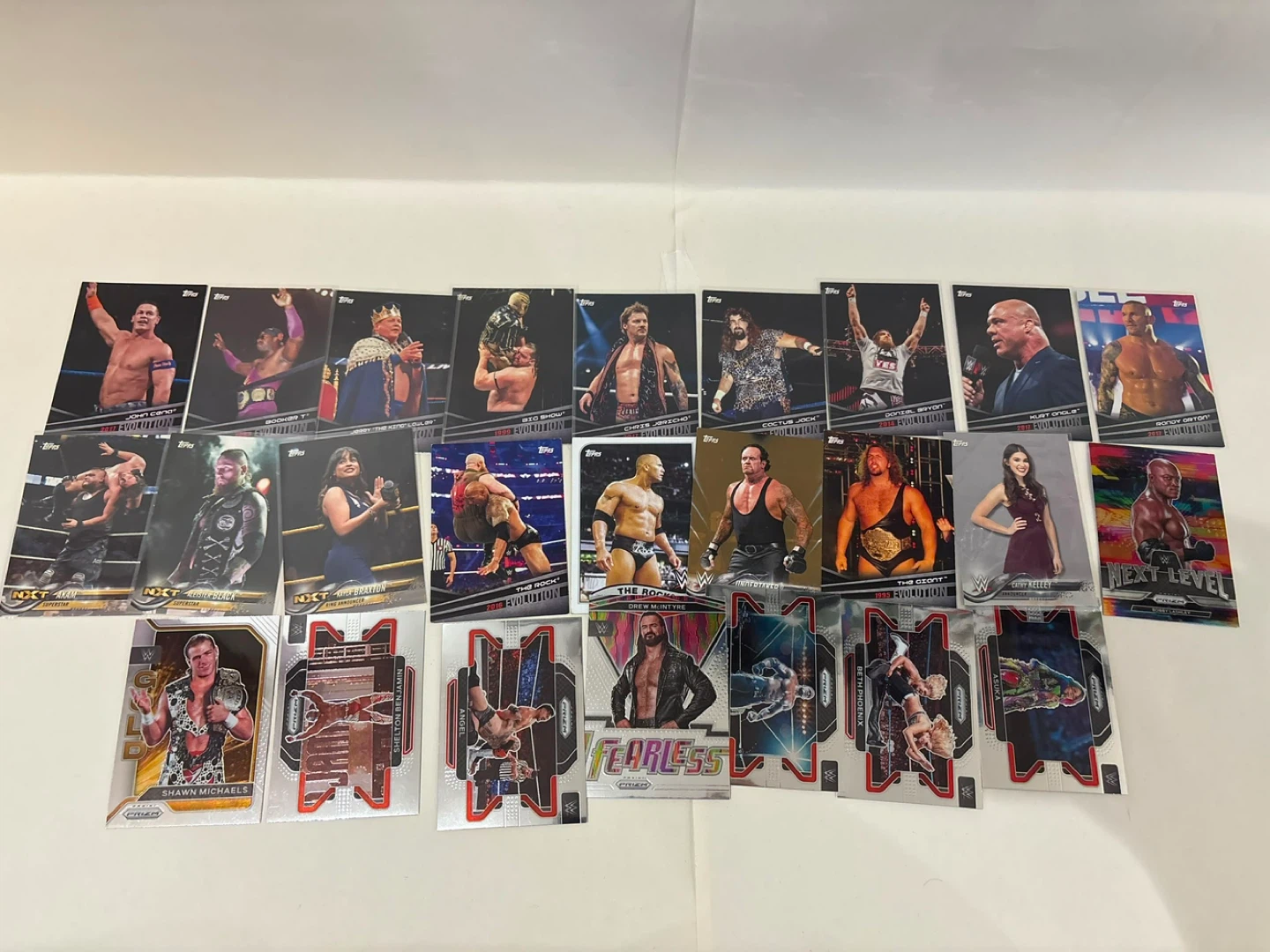 WWE card lot