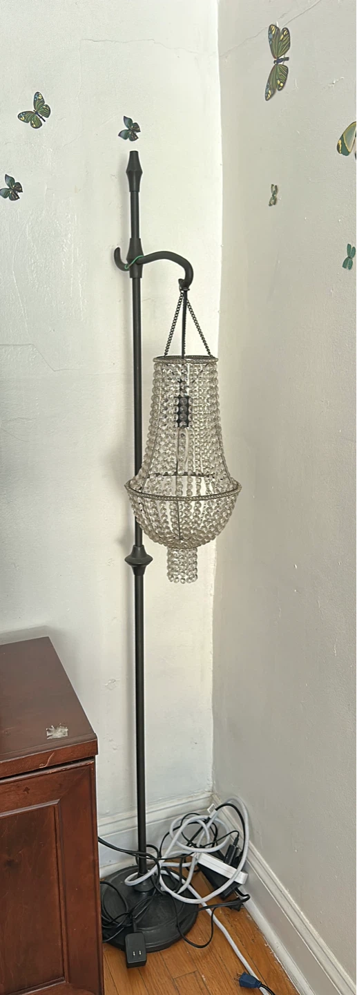 Crystal Chandelier Style Floor Lamp