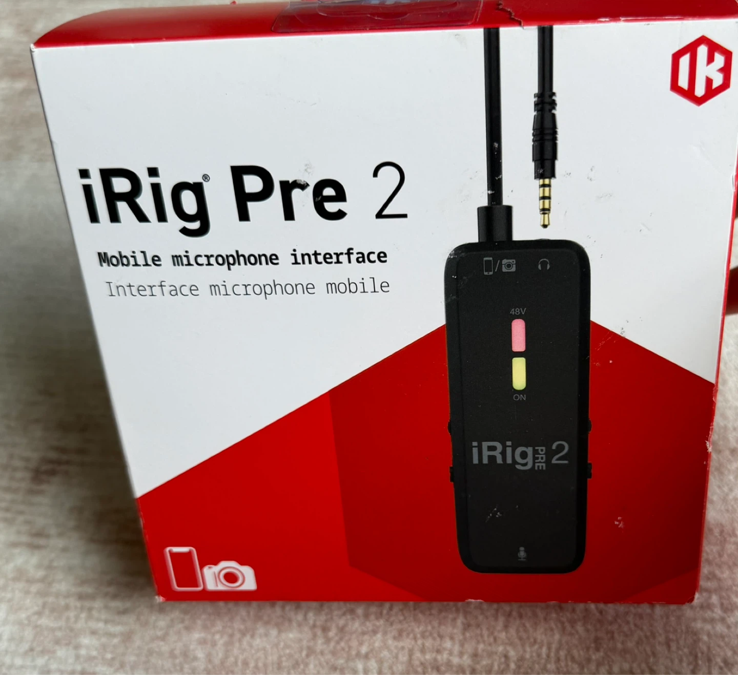 iRig Pre 2 Mobile Microphone Interface Sealed box