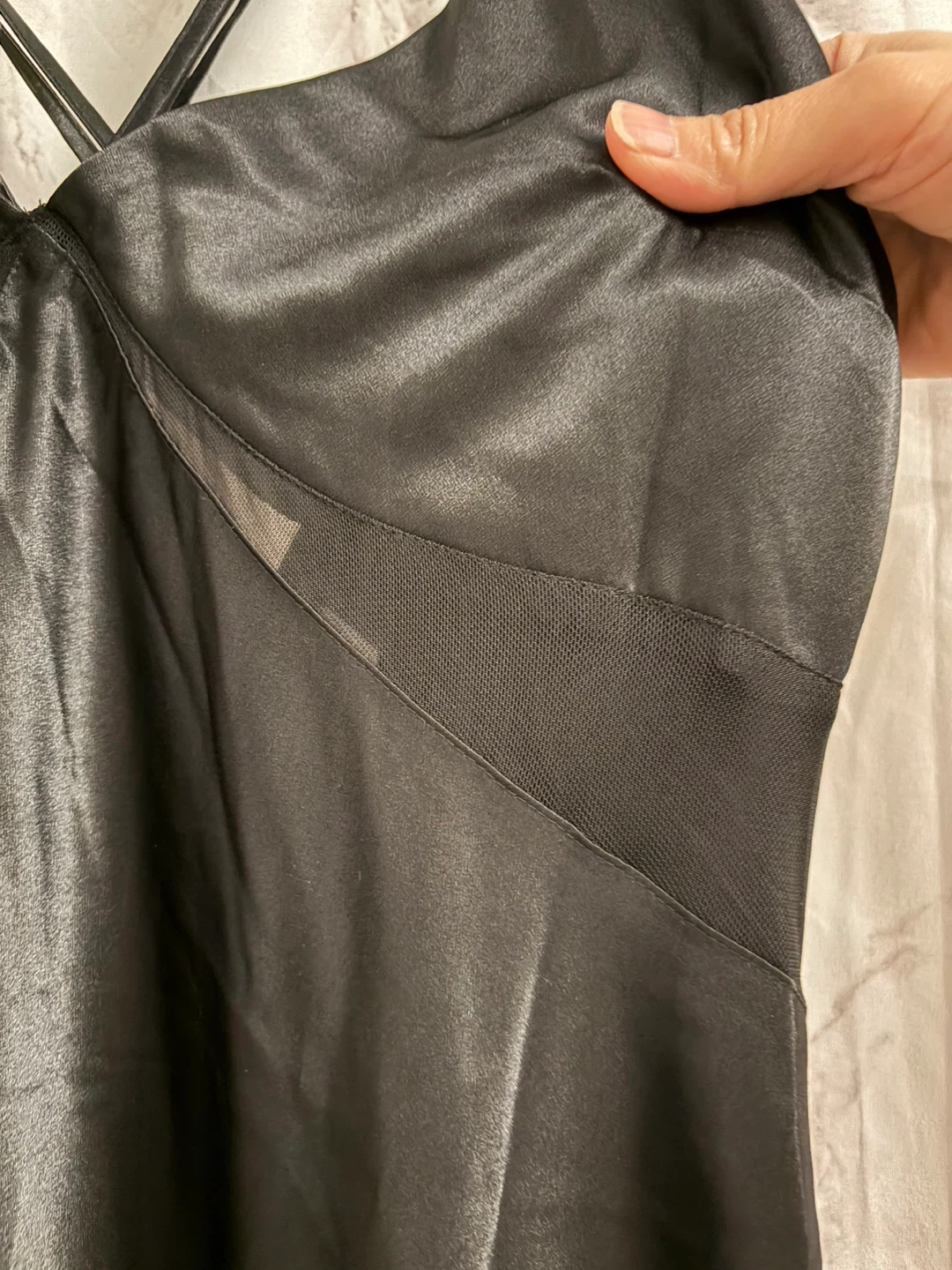 H&M Black Satin Slip Dress - photo 3
