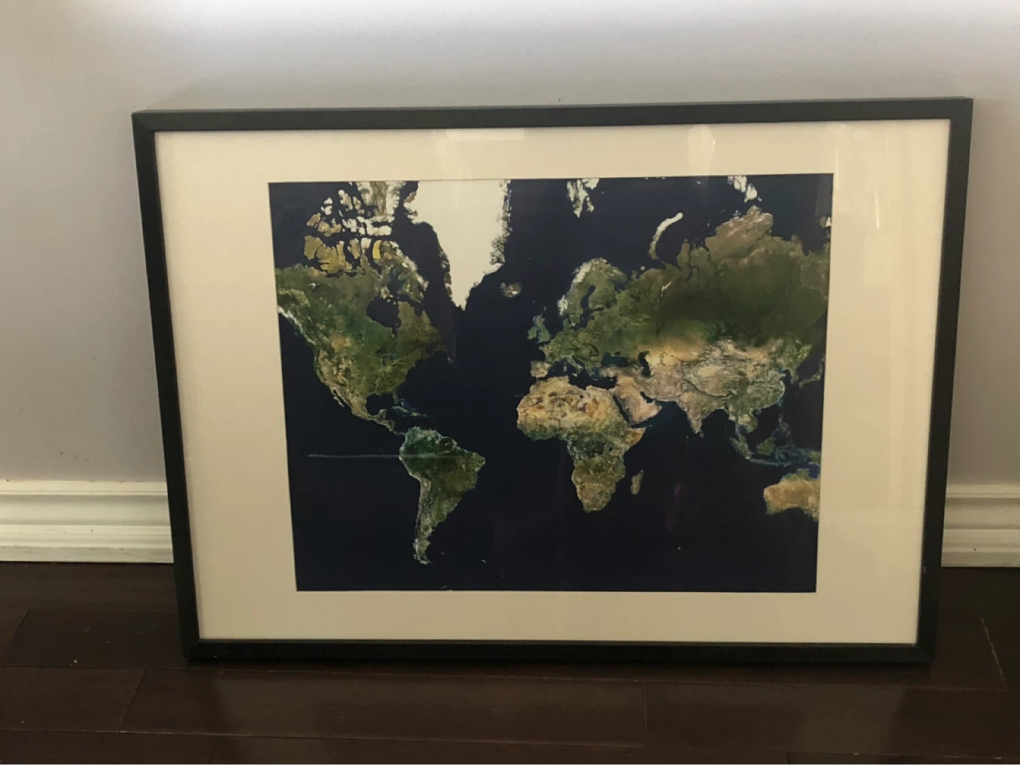 Framed World Map Wall Art - photo 2
