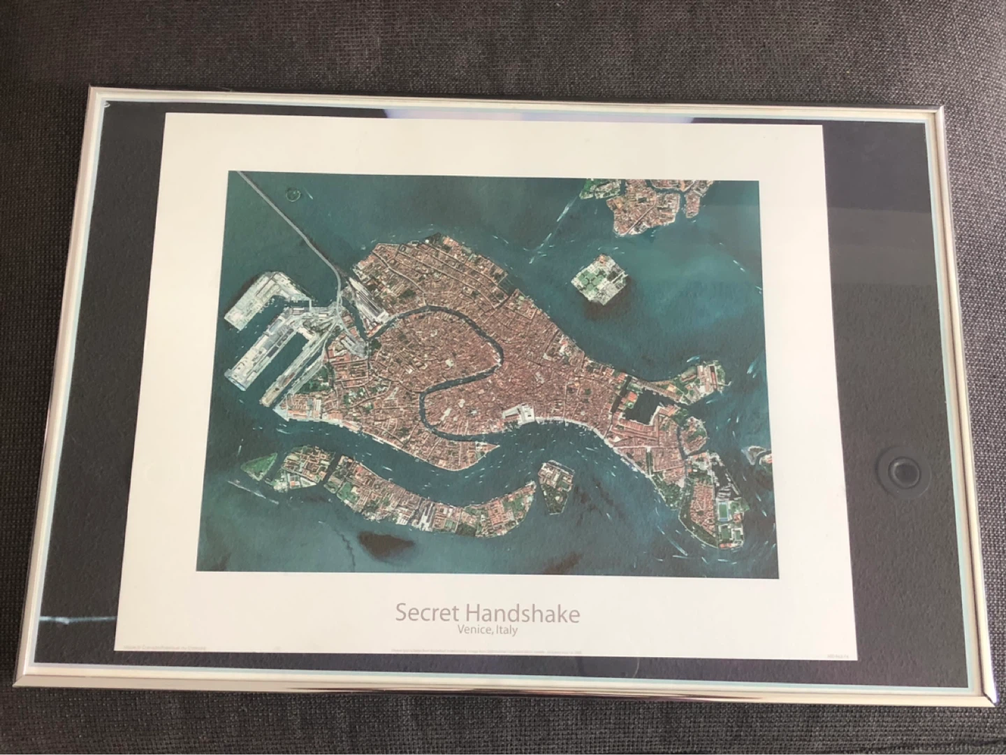 Secret Handshake Venice Italy Framed Print