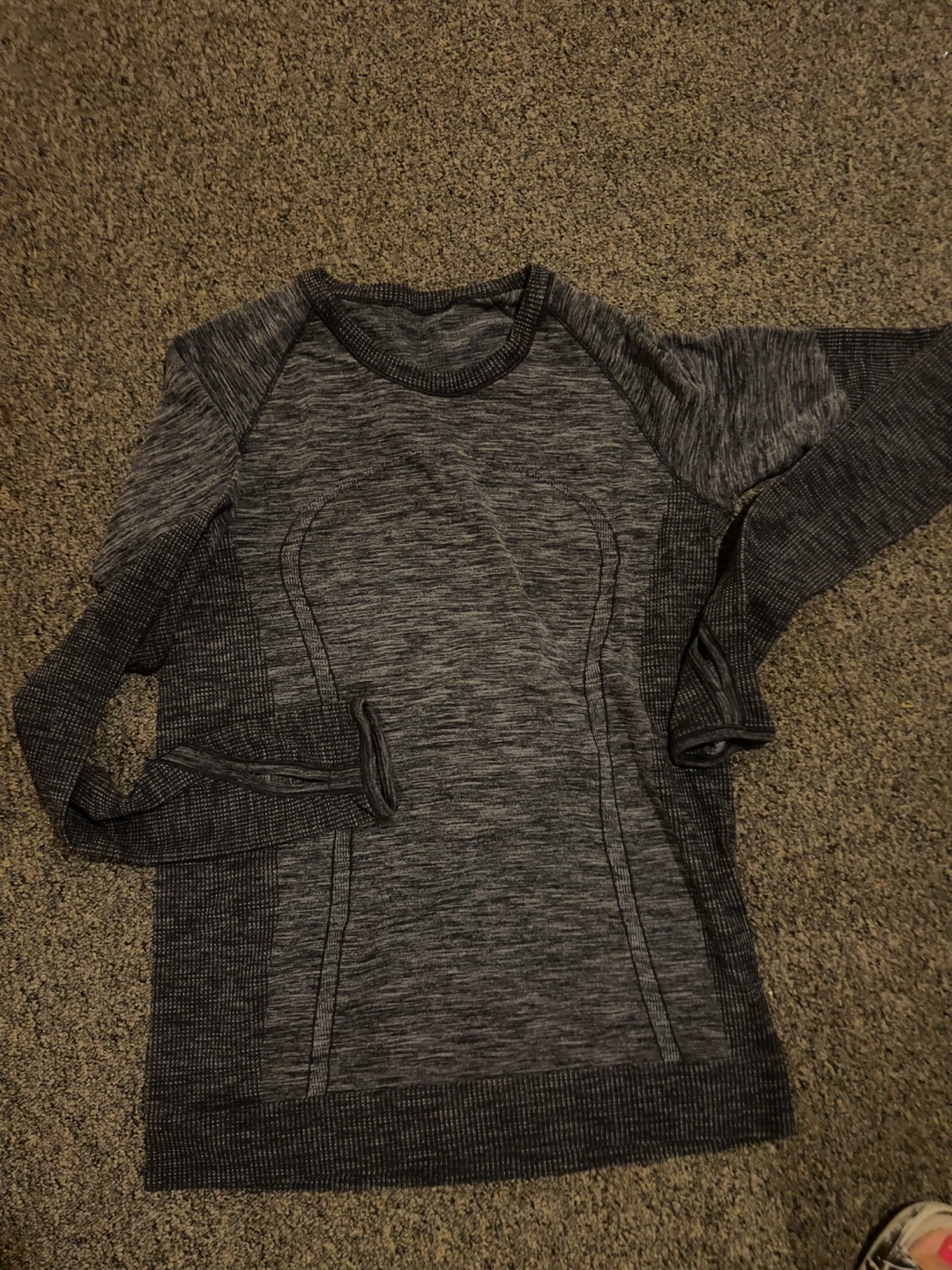 Lululemon Grey Melange Long Sleeve Shirt
