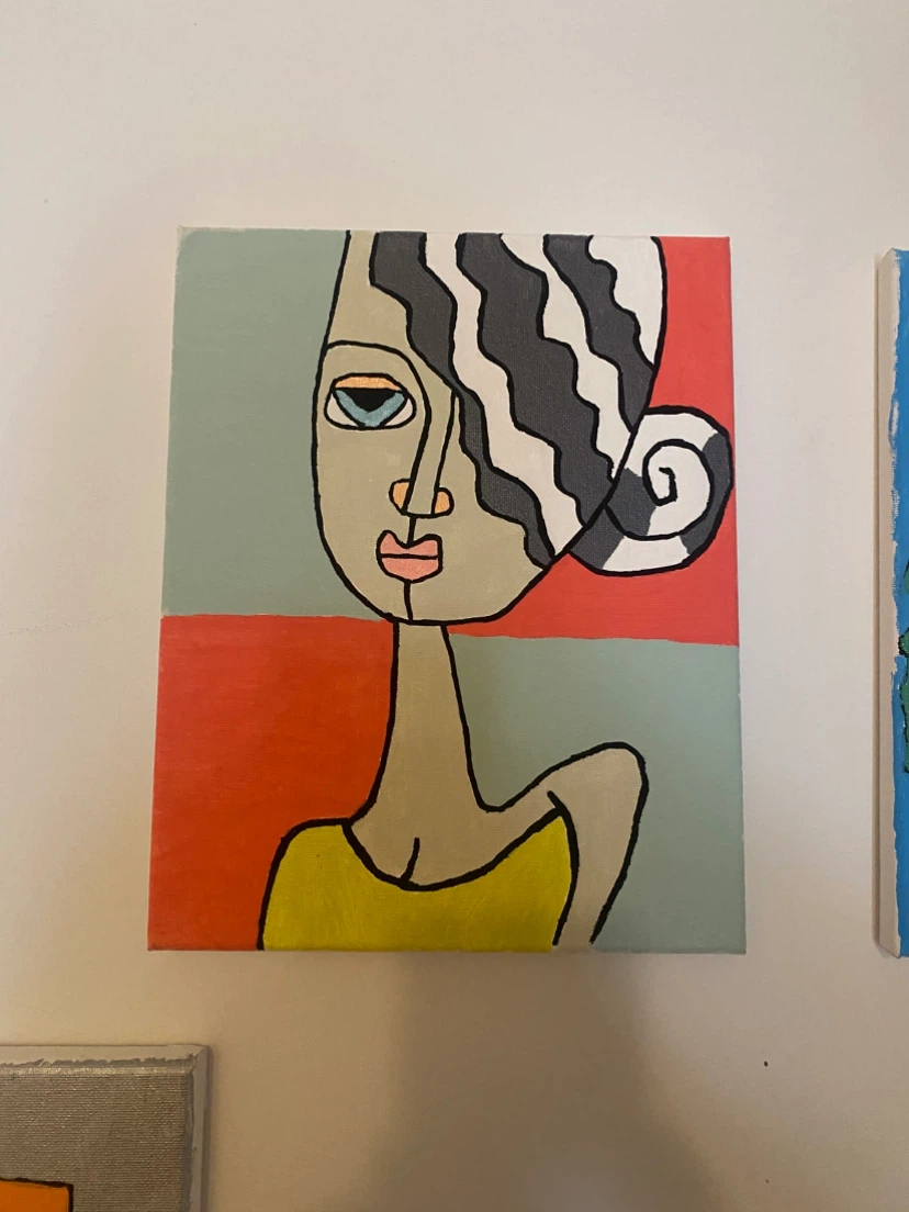 Abstract Portrait Canvas Art - photo 2