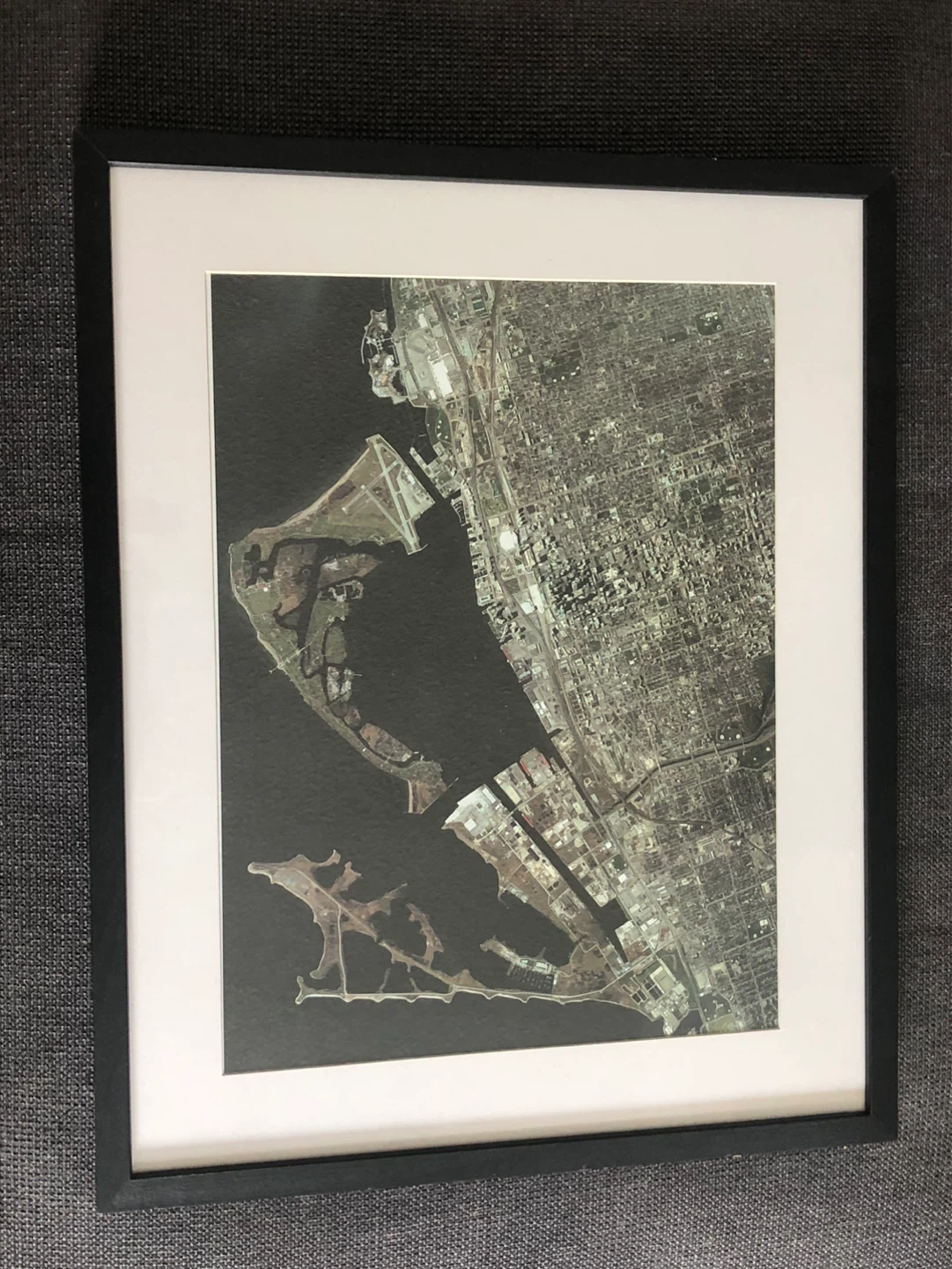 Framed Aerial Photograph Art Print