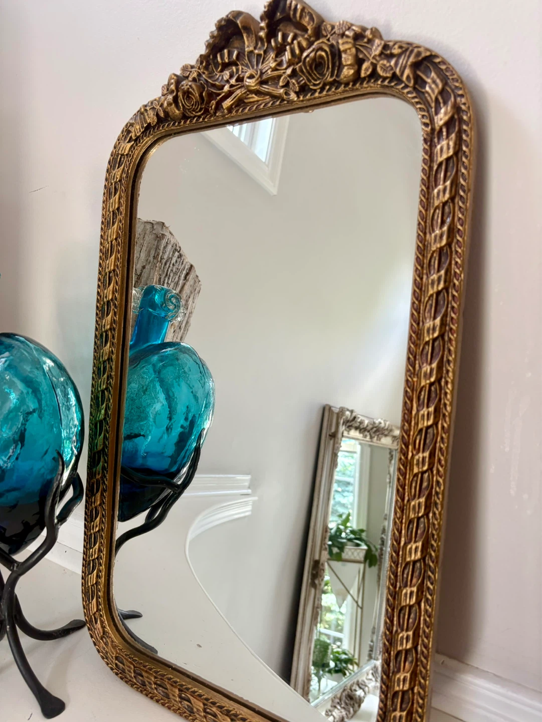 Vintage :Ornate Gold Mirror