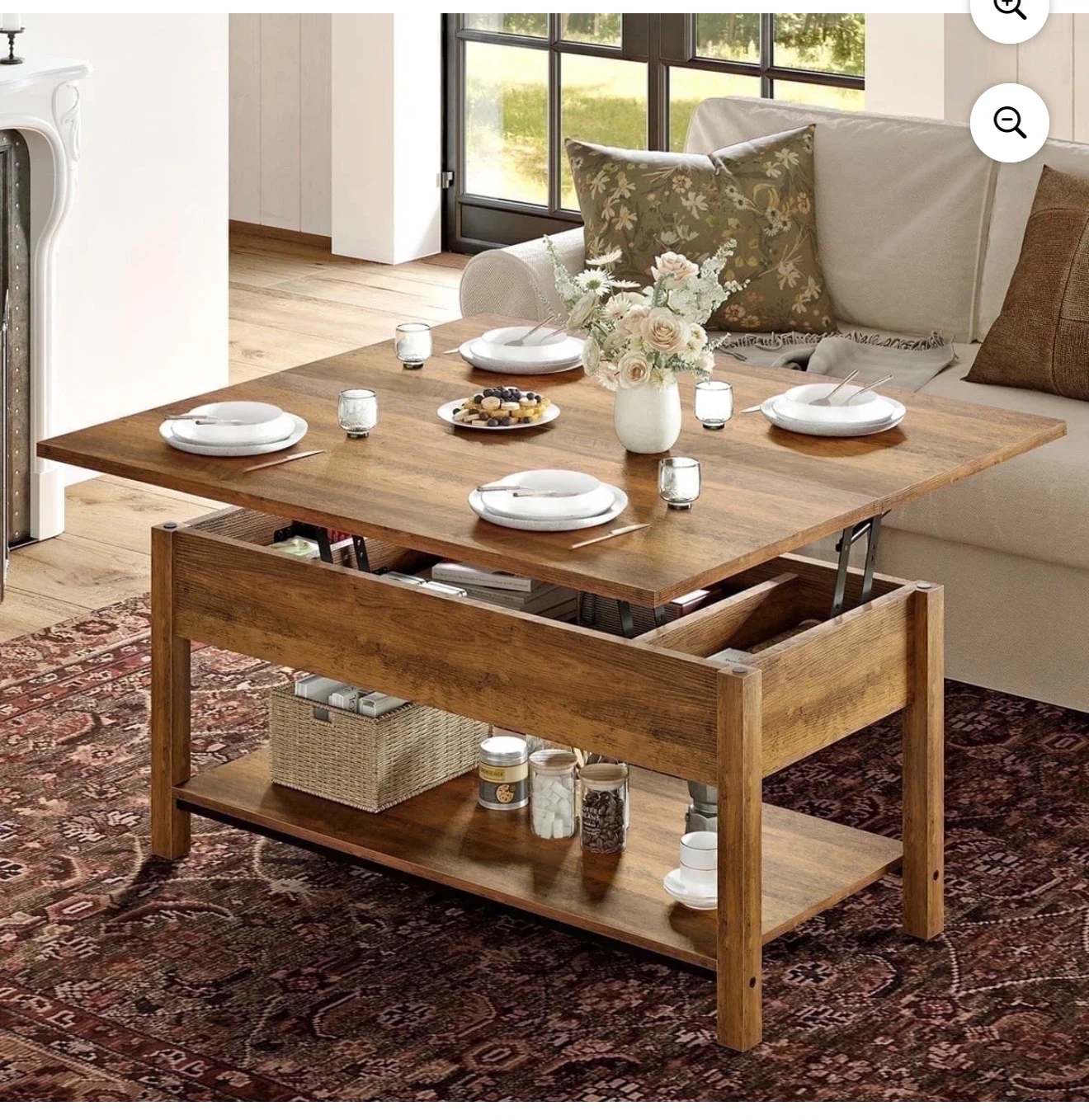 Lift Top Coffee Table with Storage