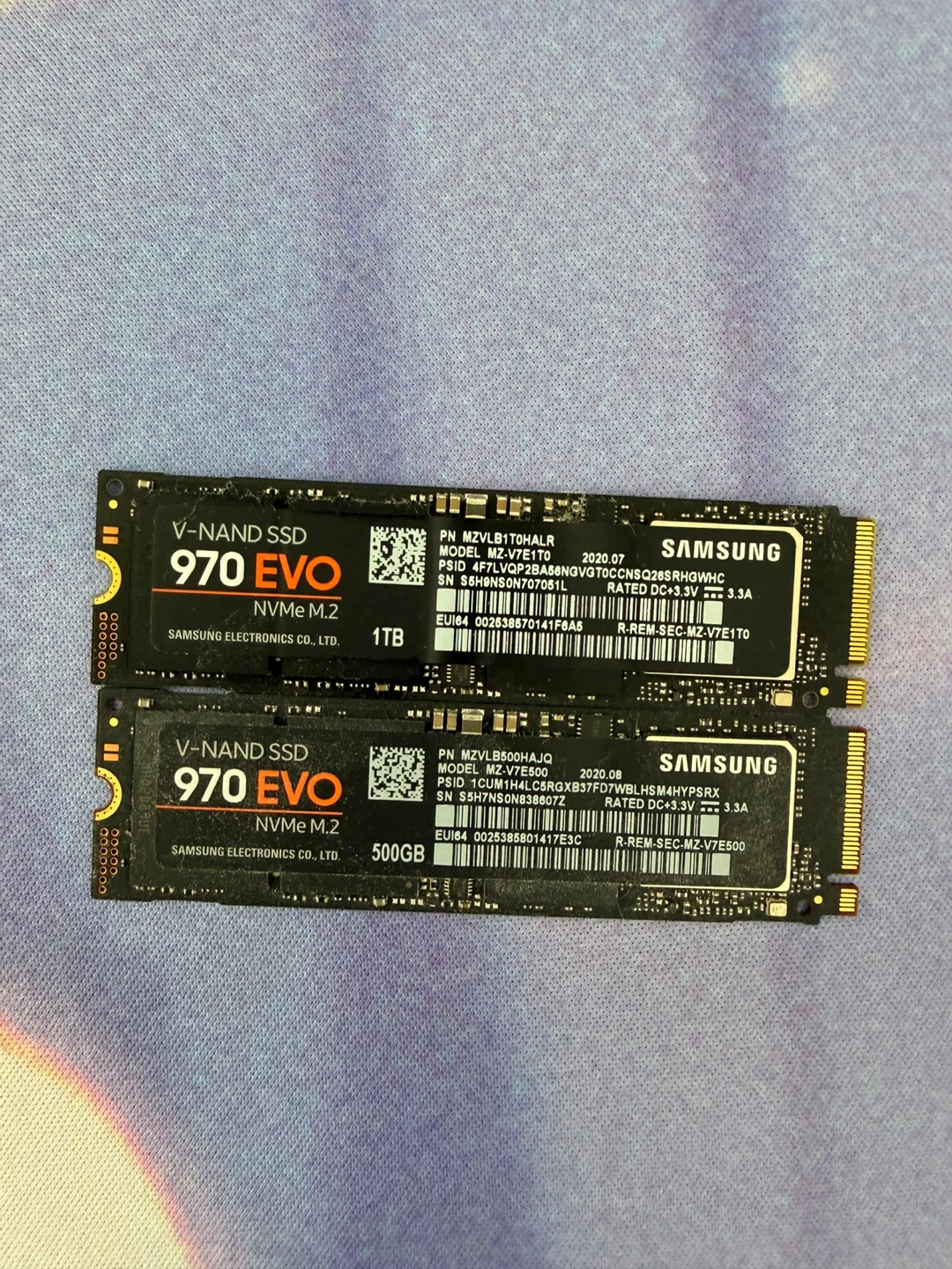 Samsung 970 EVO NVMe M.2 SSDs