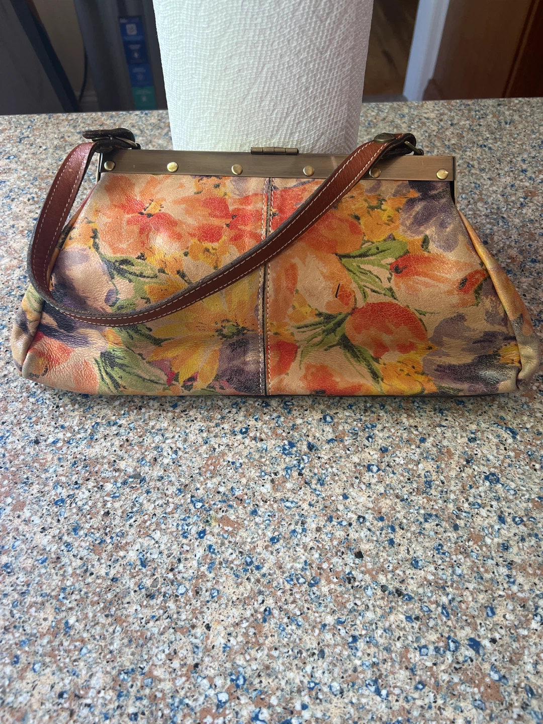 Patricia Nash Floral Leather Clutch/Shoulder Bag - photo 2