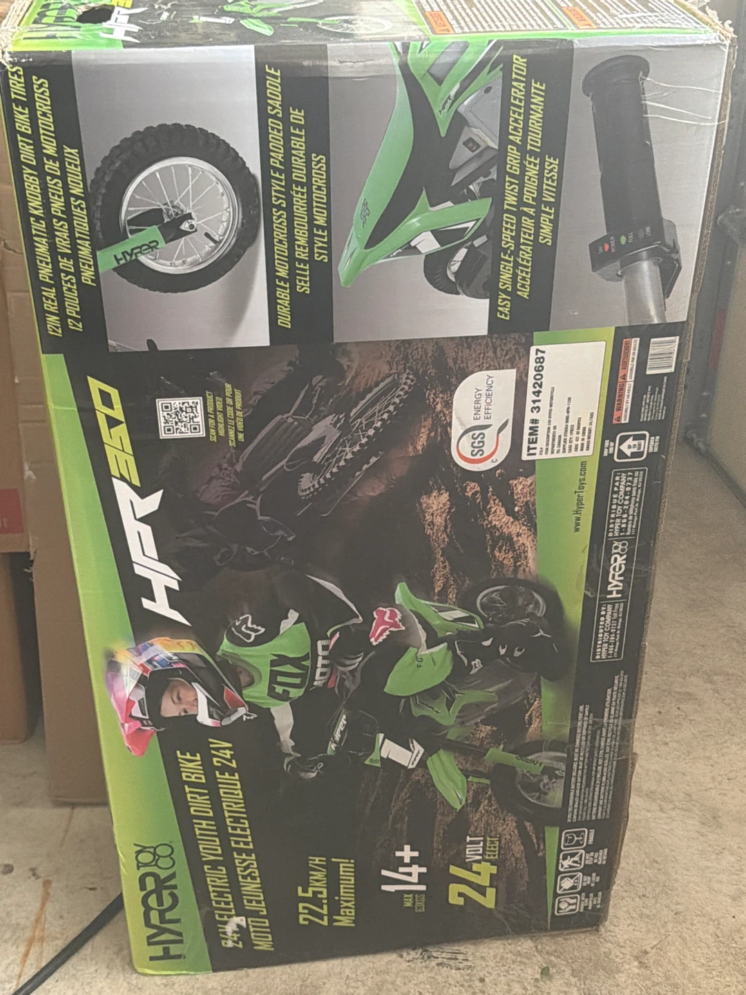 Hyper 24V Electric Youth Dirt Bike
