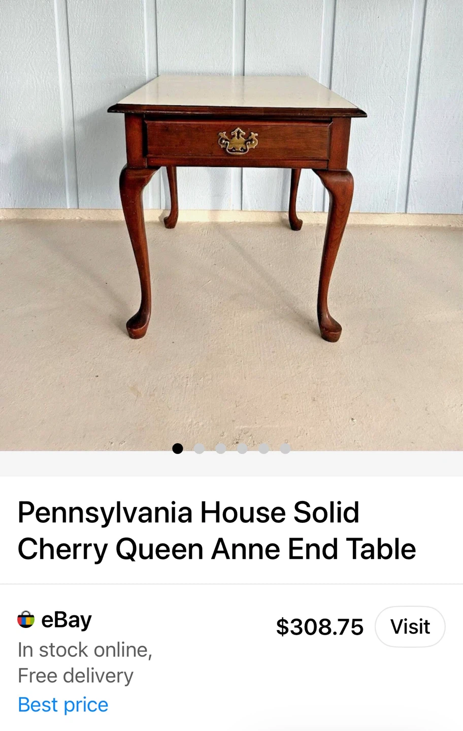 Pennsylvania House Queen Anne End Table - photo 4