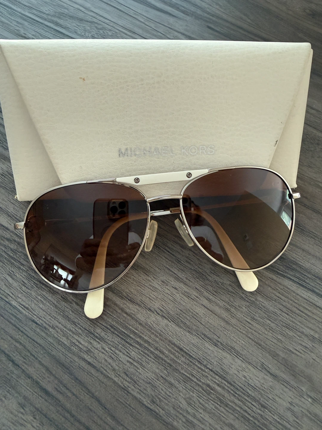 Michael Kors Aviator Sunglasses with Case
