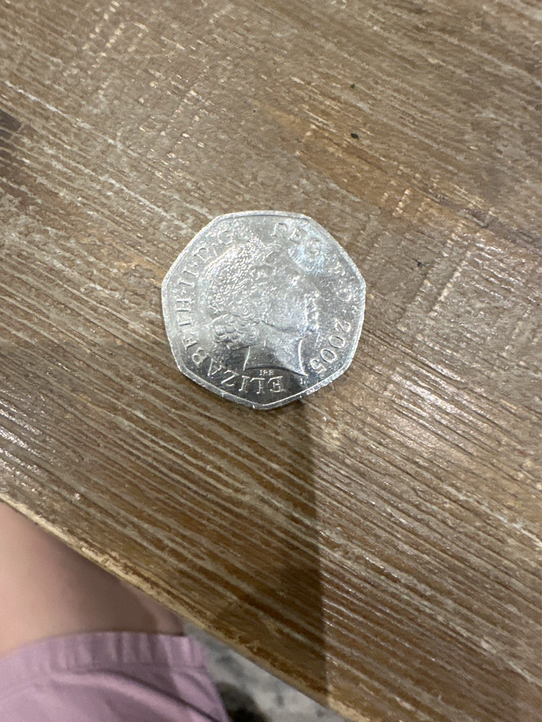 2005 Fifty Pence Coin - Plural of Penny - photo 2