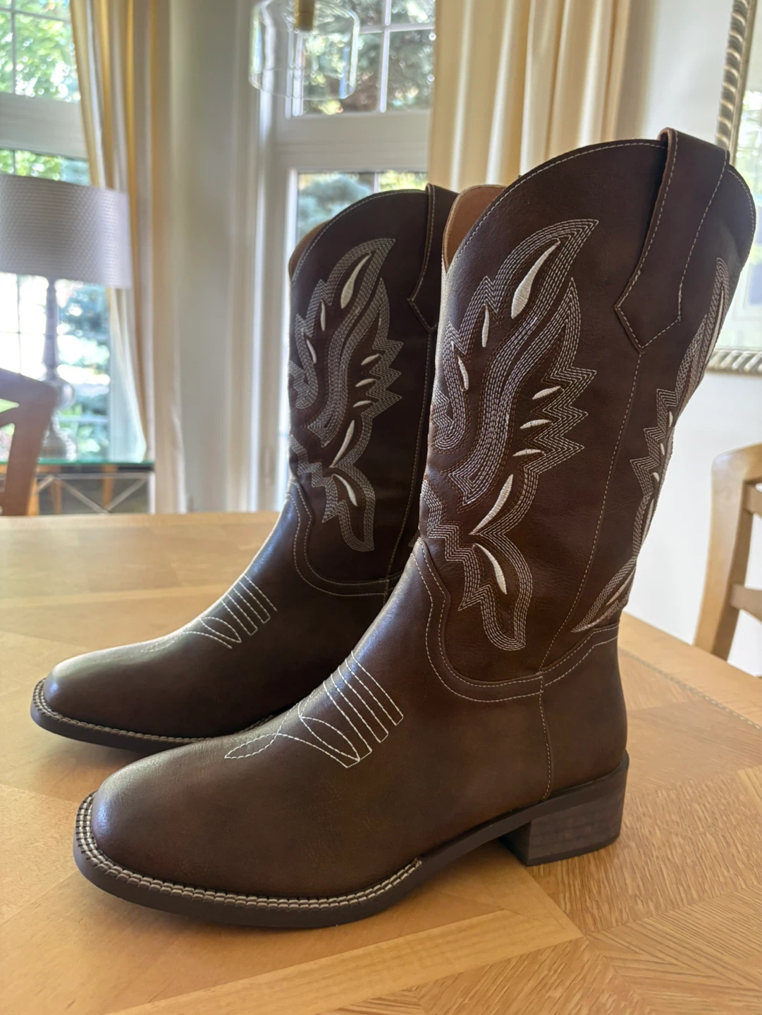 Brown Cowboy Boots - Size 8 - photo 2