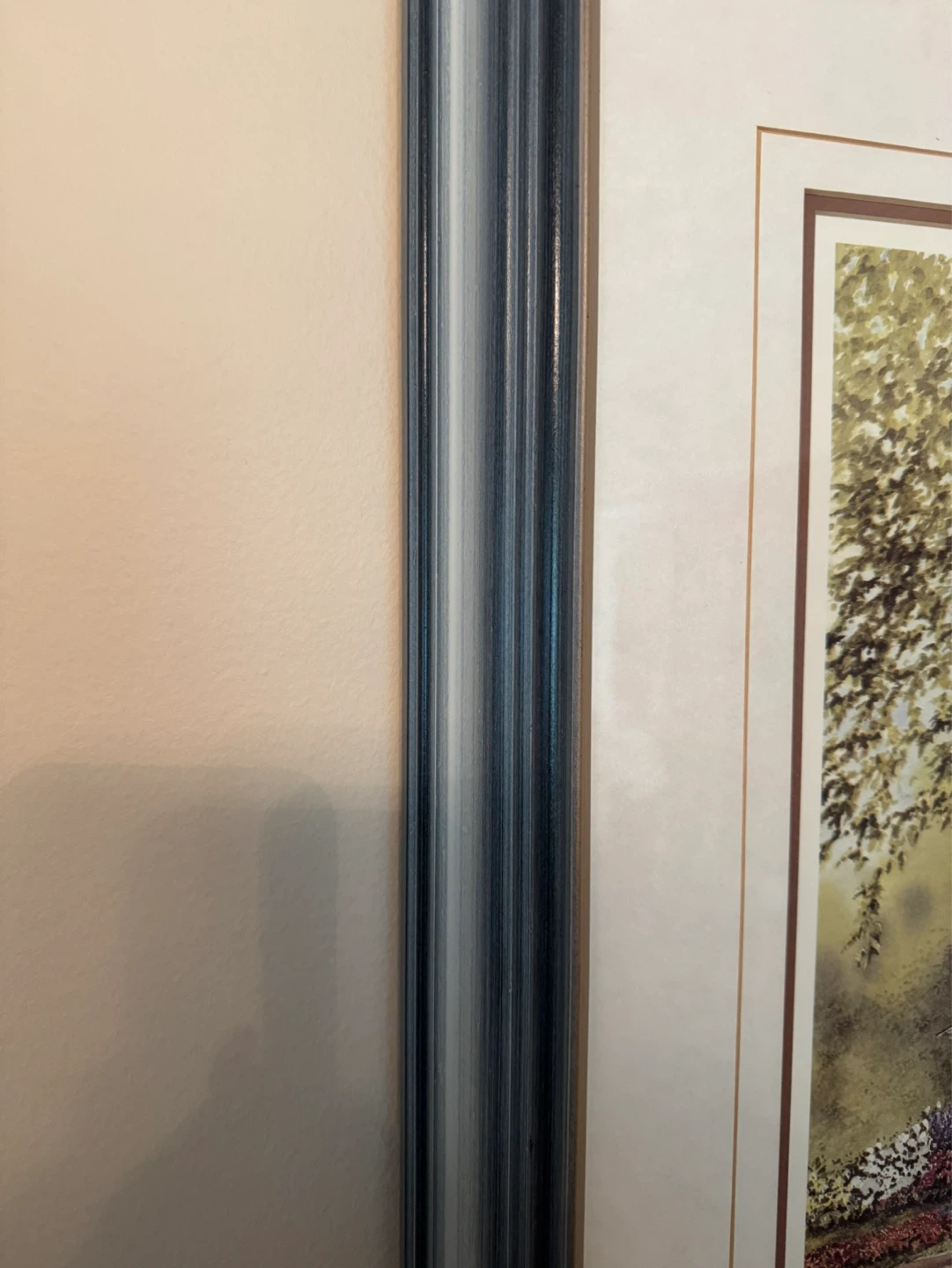 Framed Artwork: Victorian House and Carriage Scene - photo 2