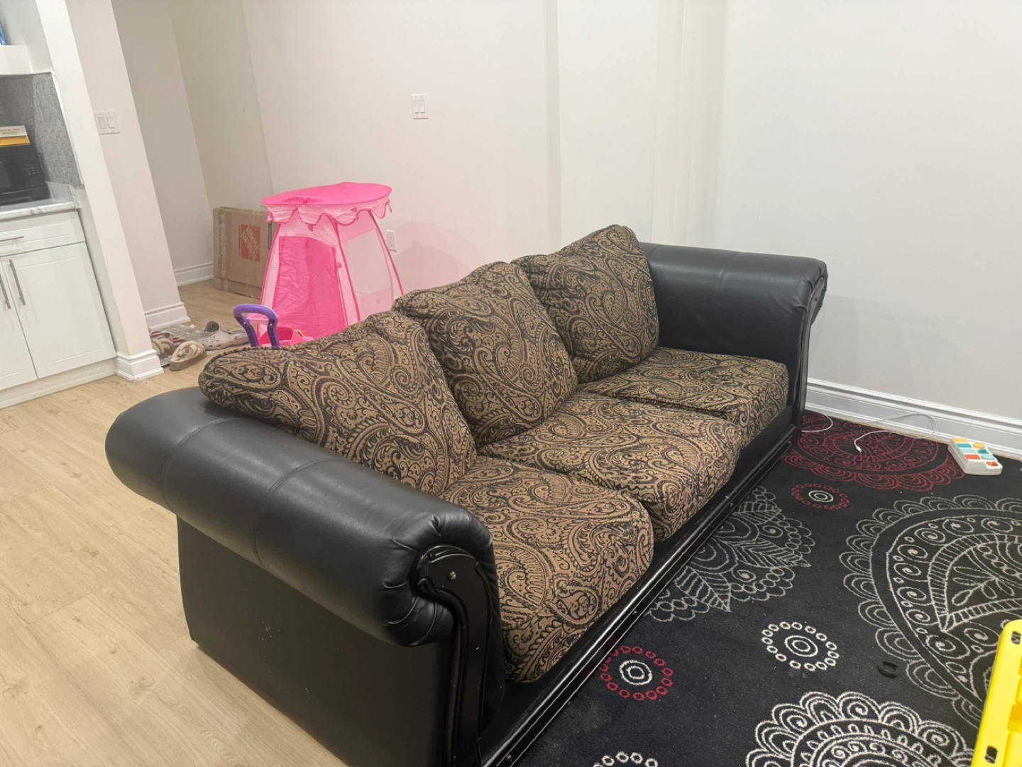 Paisley Print Sofa