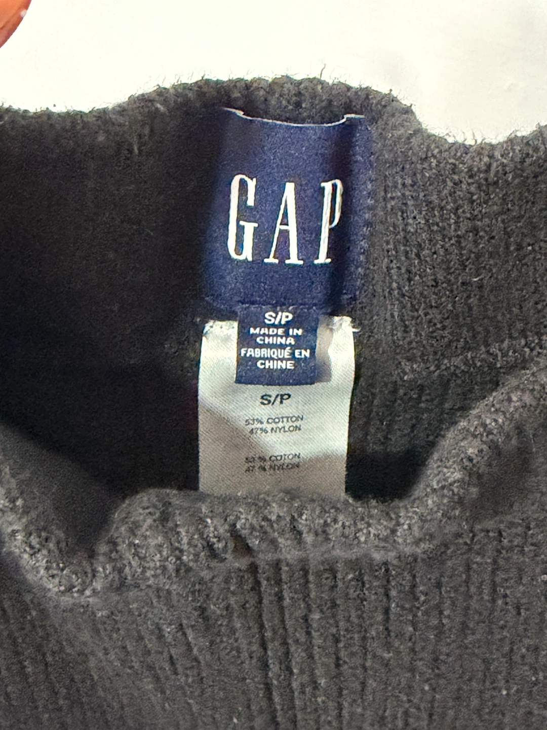 GAP Black Ribbed Wide-Leg Pants - photo 2