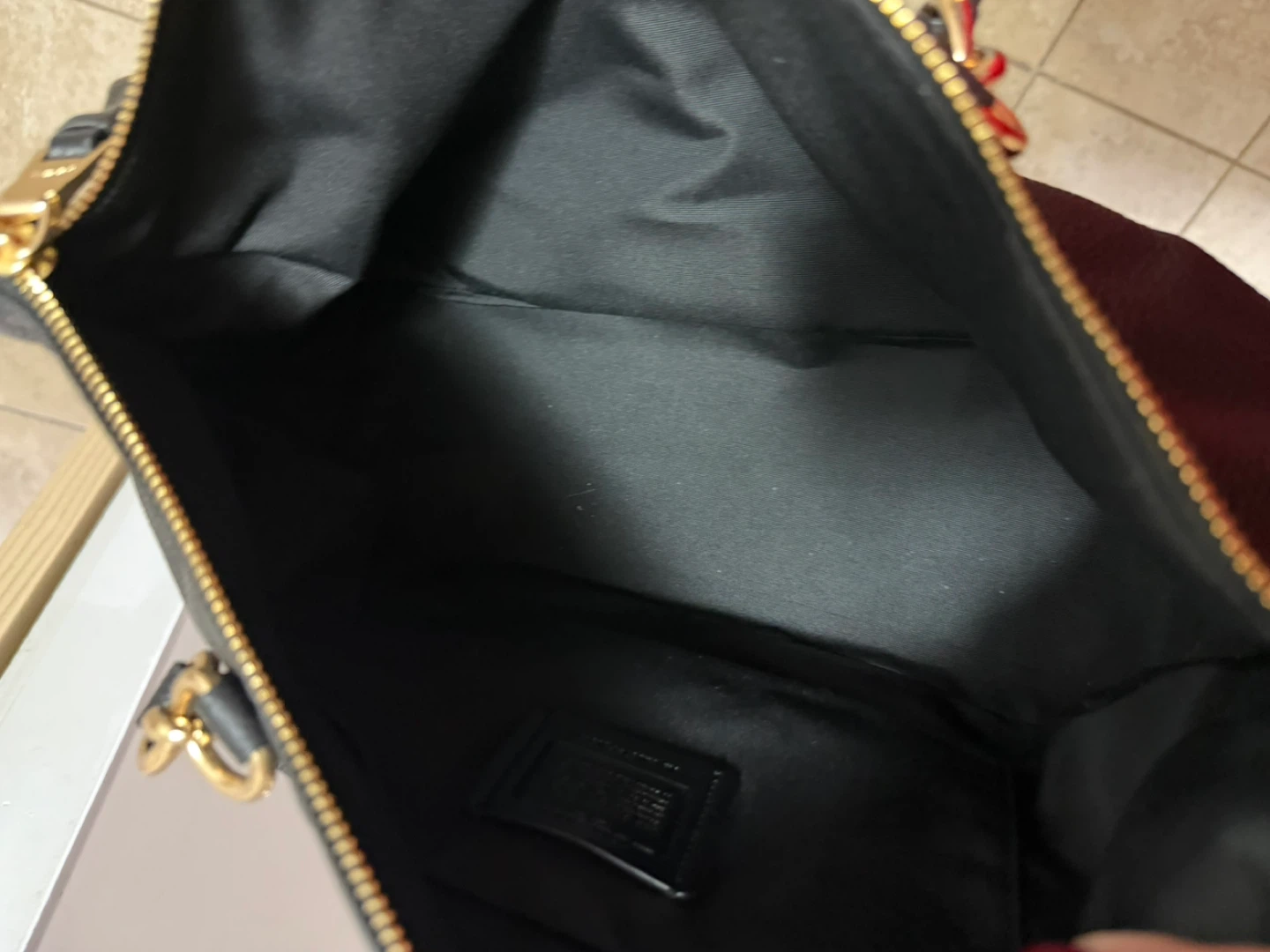 Coach Black Leather Tote Handbag - photo 3