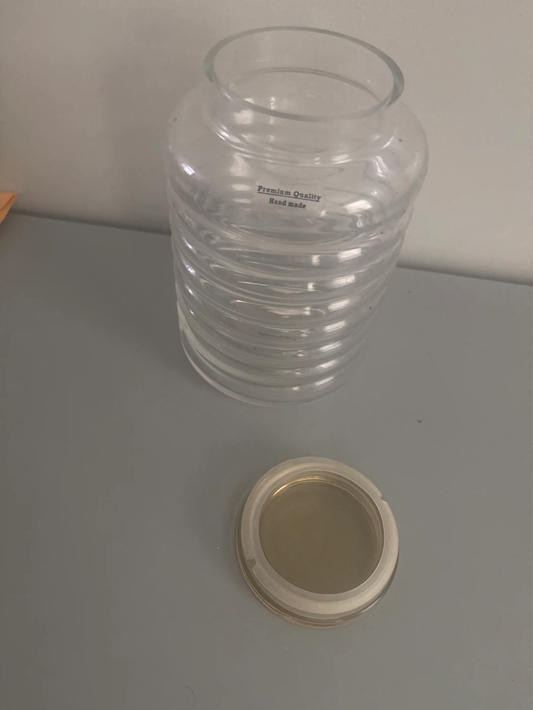 Handmade Glass Storage Jar with Lid - photo 4