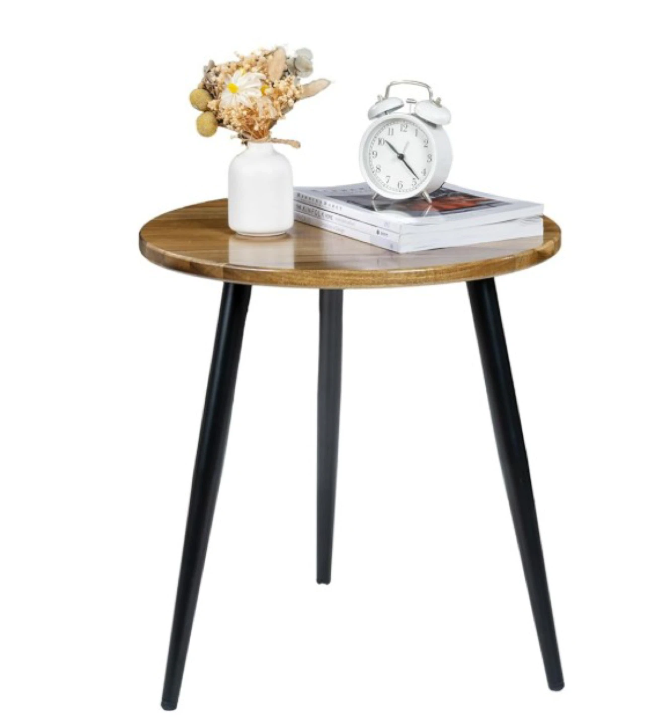 Round Wood Side Table 20.5 Inch - photo 2