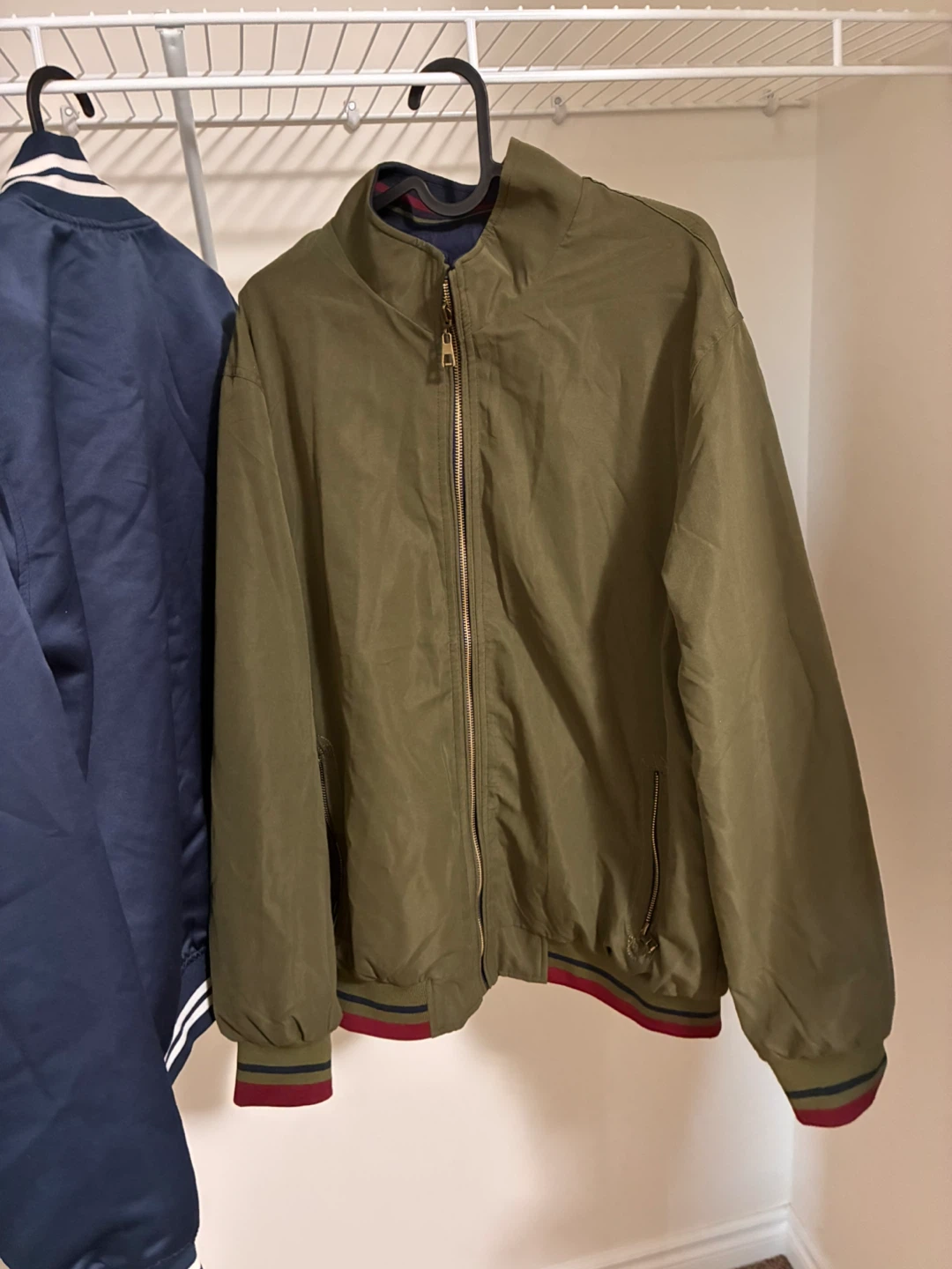 Navy Blue and green Bomber Jackets - photo 3