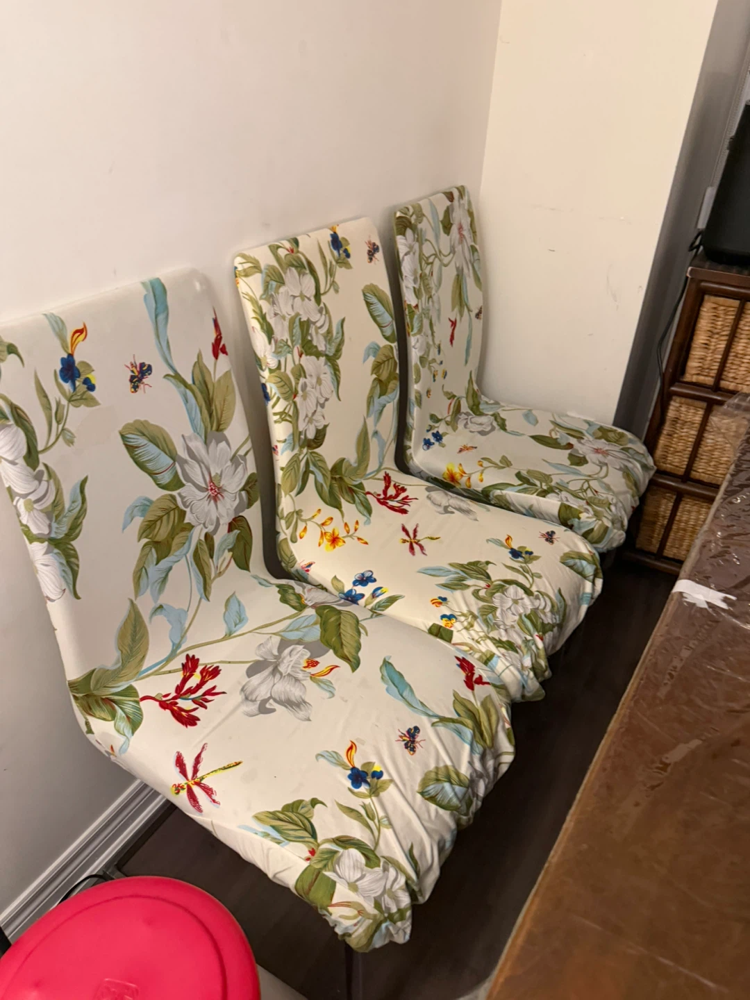 Set of 4 Floral Dining Chair covers - photo 2