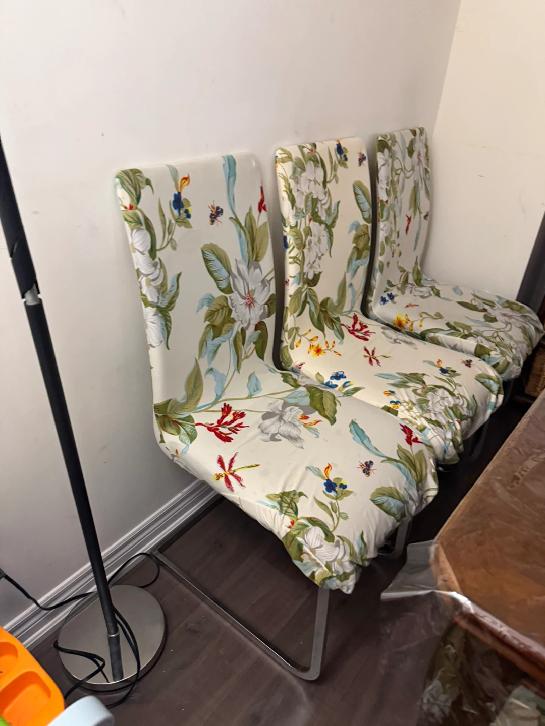 Set of 4 Floral Dining Chair covers