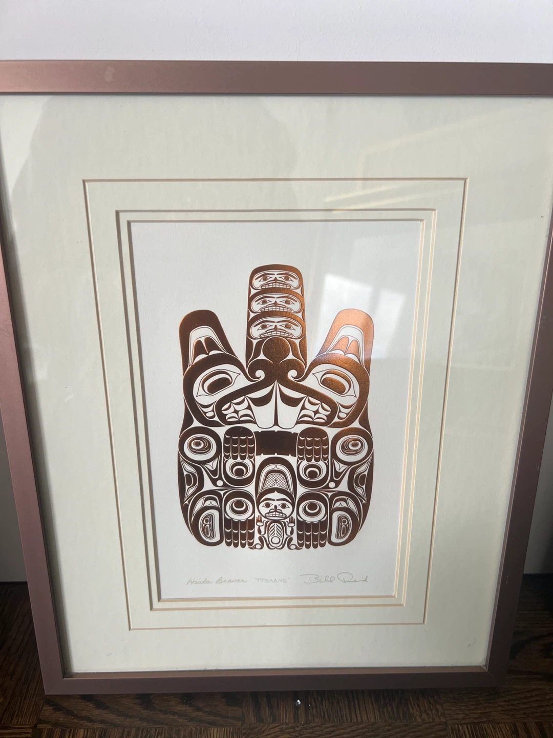Bill Reid Haida Beaver "TTSAANG" Framed Print