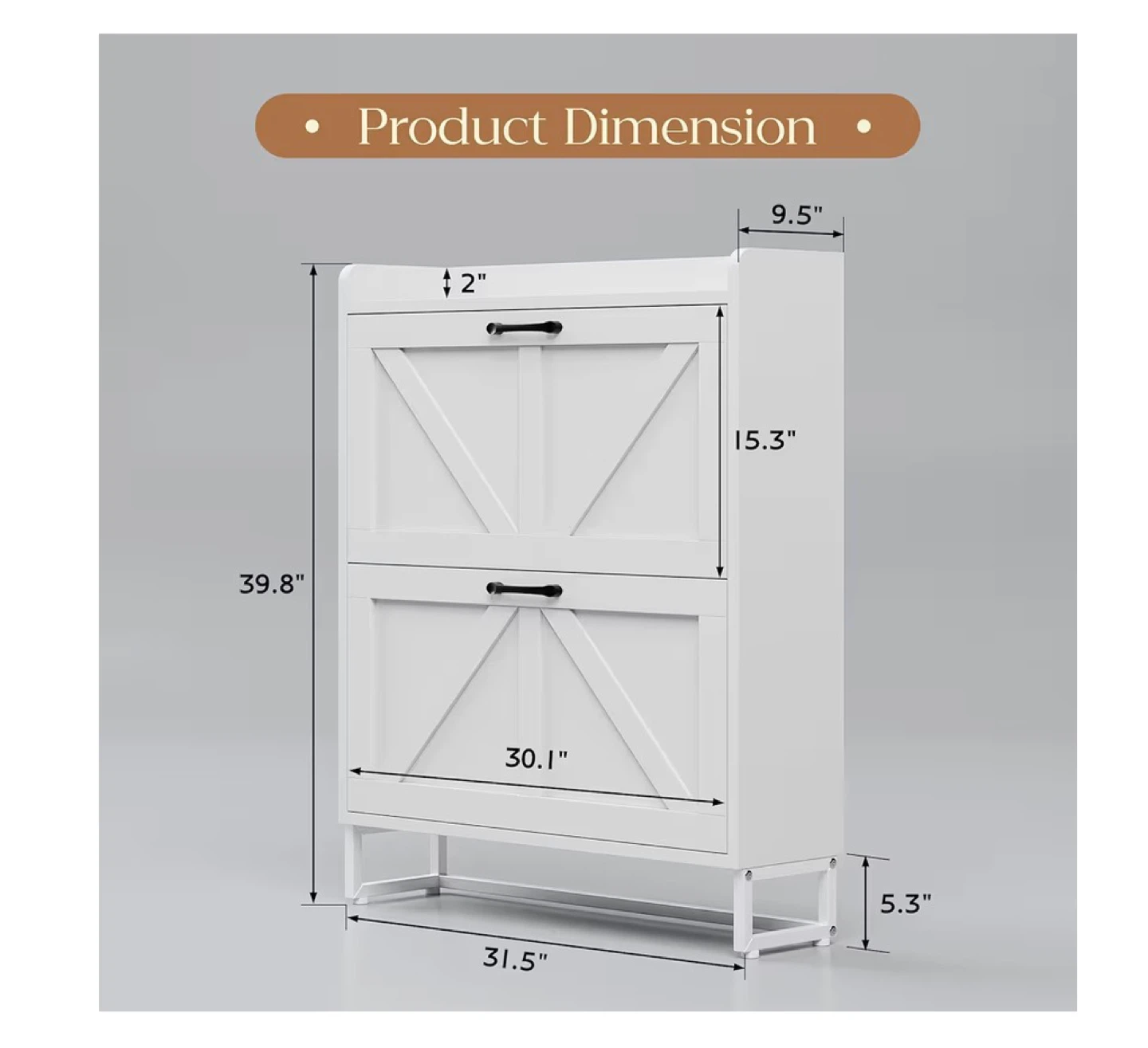 Shoe Cabinet Rack 3 tier shoe rack - photo 4