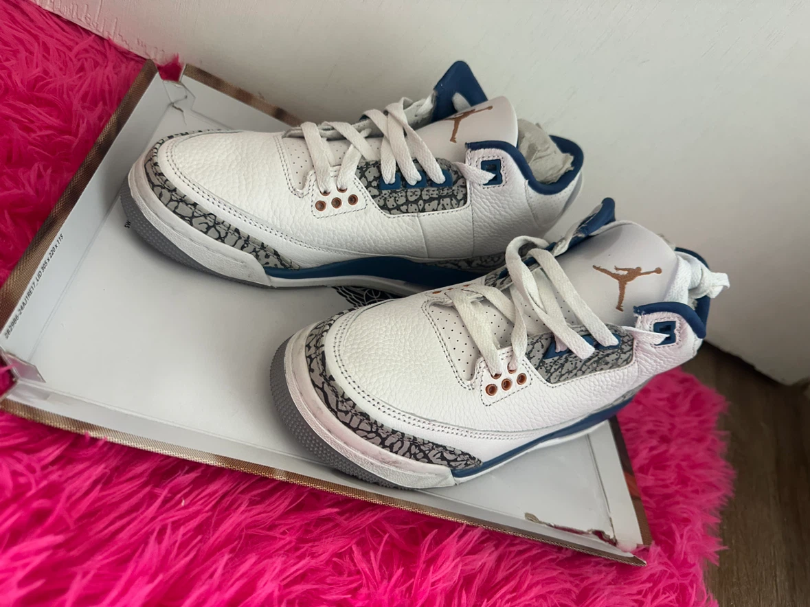Air Jordan 3 "True Blue" Kids Sneakers - photo 2
