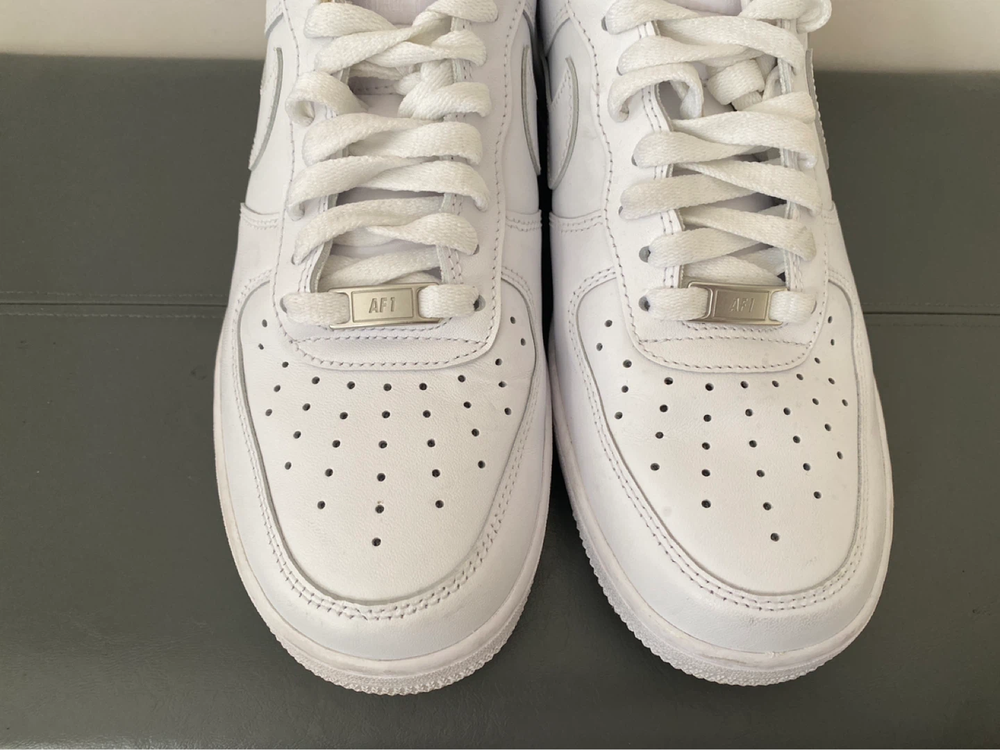 Nike Air Force 1 White Sneakers - photo 2