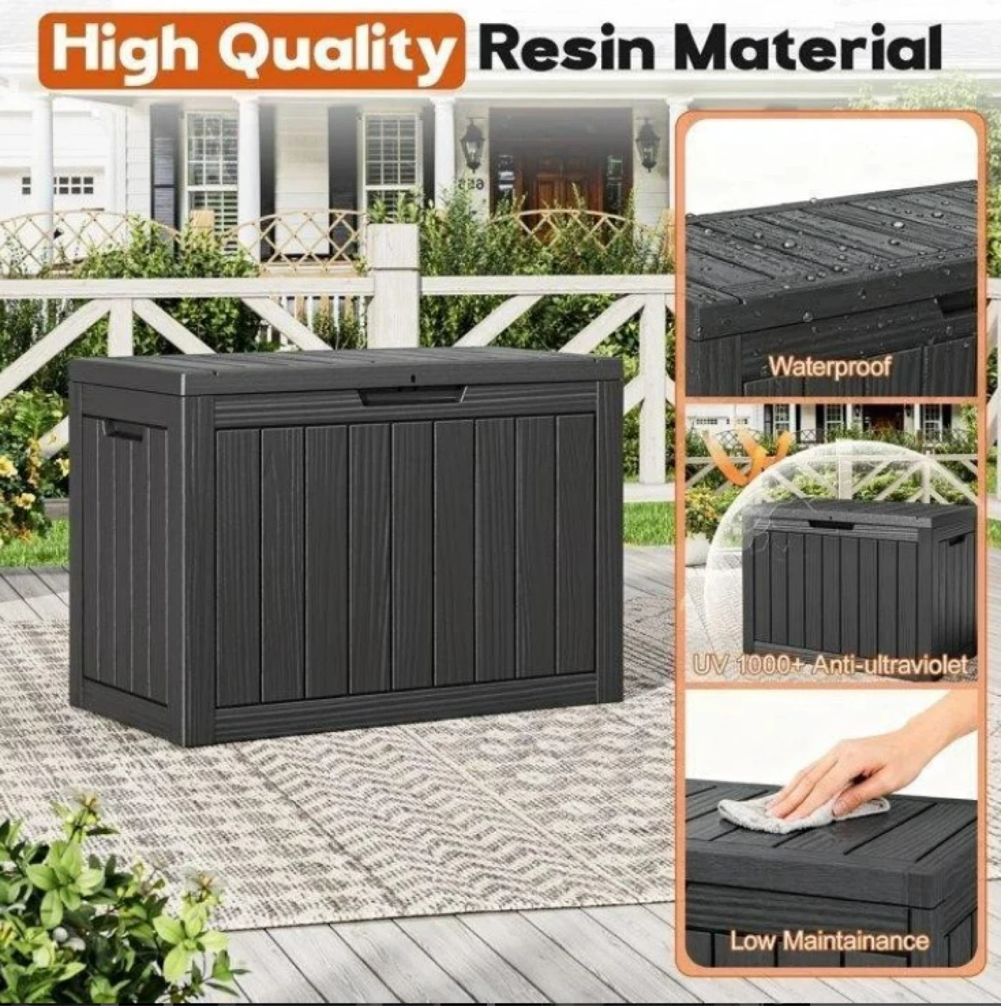 Outdoor Storage Deck Box - 45 Gallon - photo 3