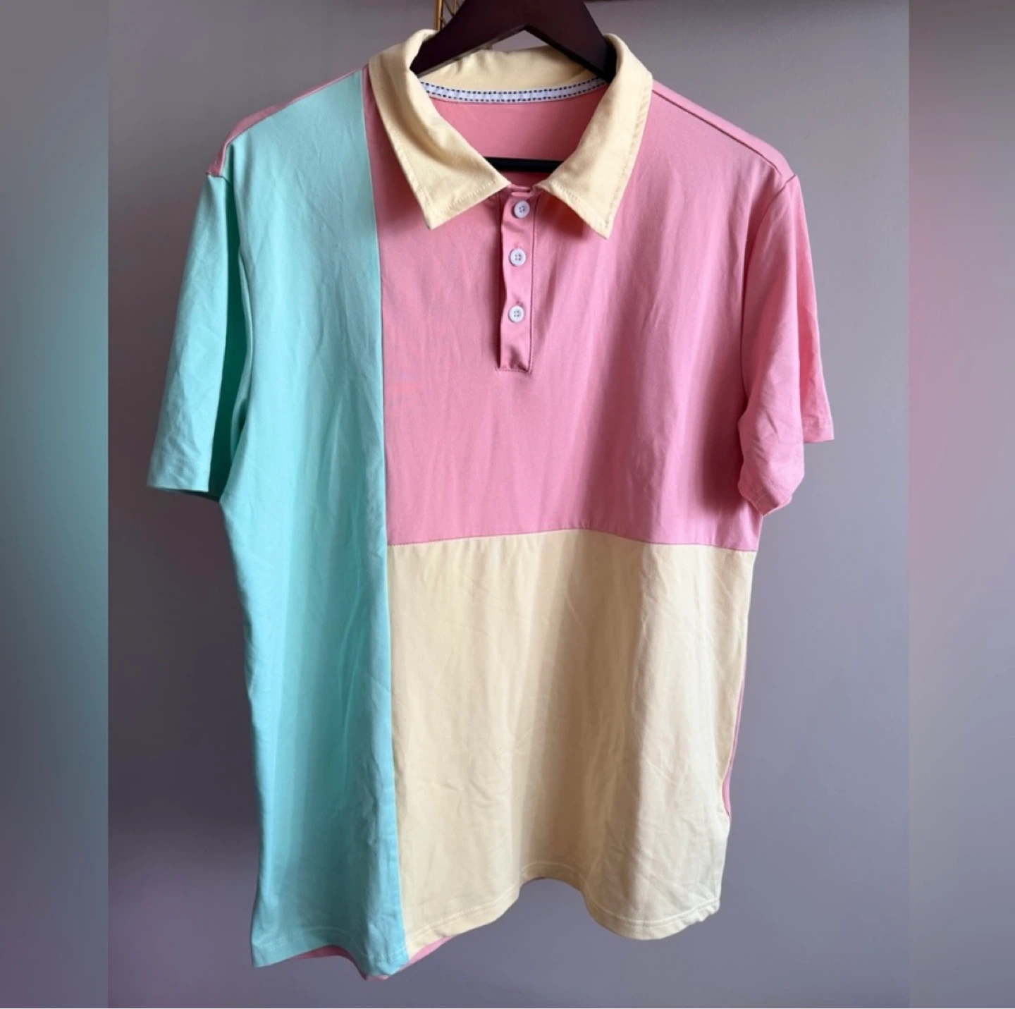 Colour Block Polo Shirt - photo 2