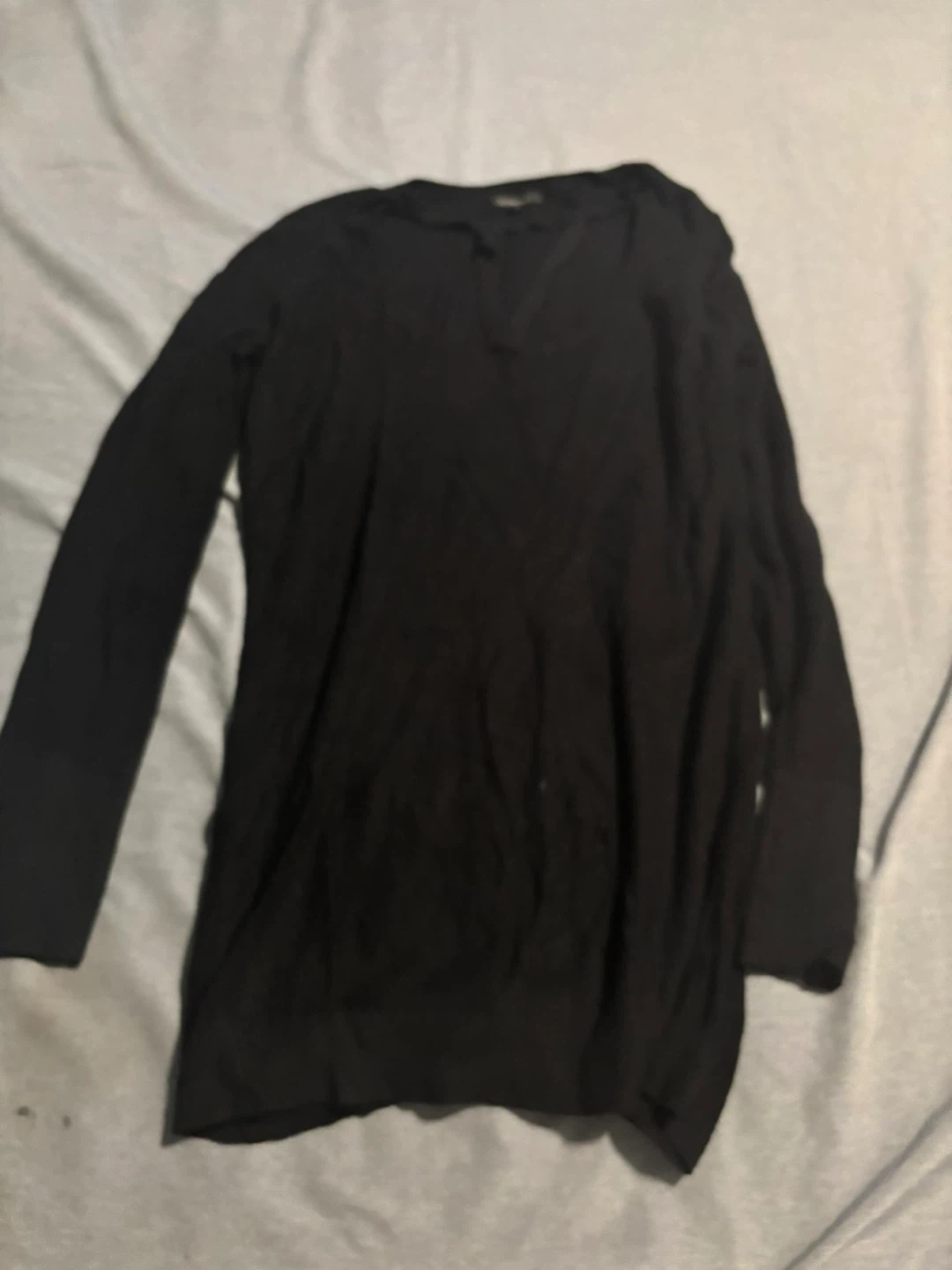Dynamite Black V-Neck Long Sleeve Top