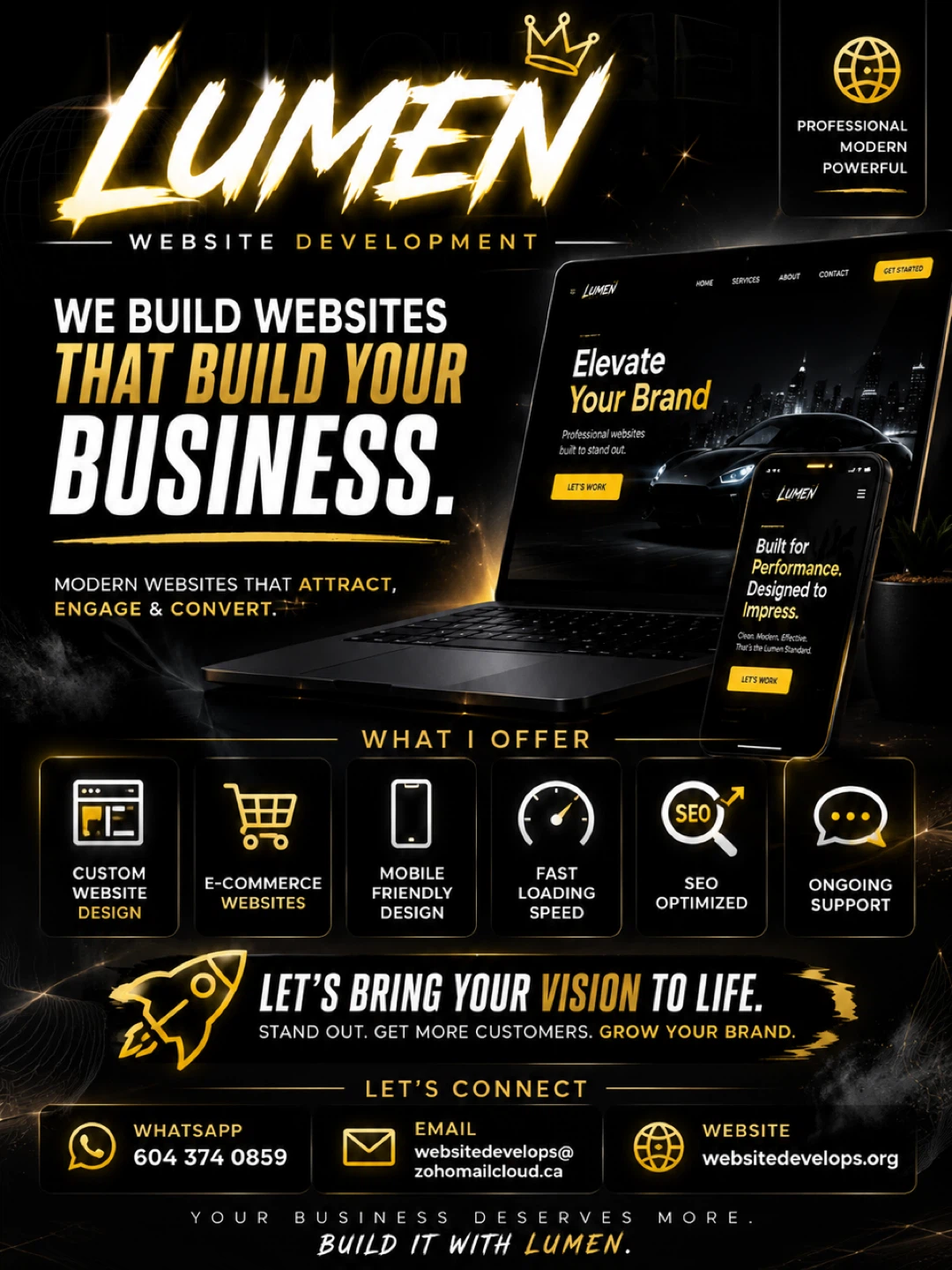 🚀 PROFESSIONAL WEBSITE DEVELOPMENT – GROW YOUR BUSINESS 🚀