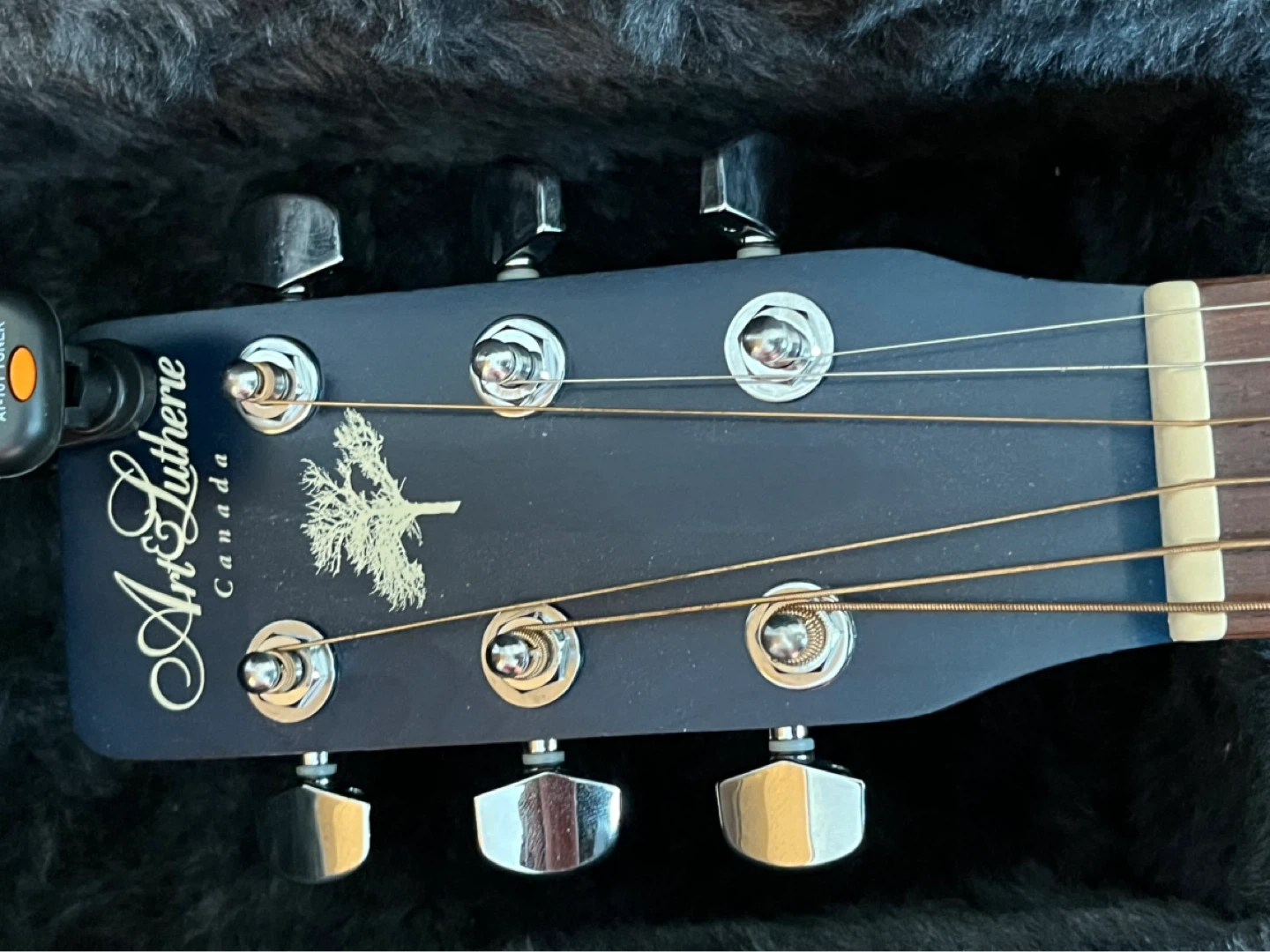 Art and Lutherie acoustic guitar with hard shell case - photo 5