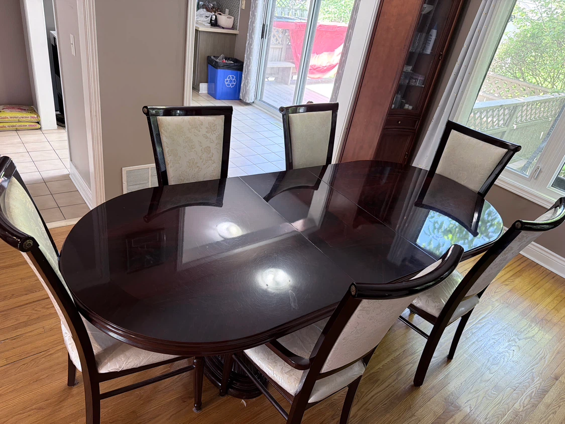 Oval Dining Table with 6 Chairs - photo 5