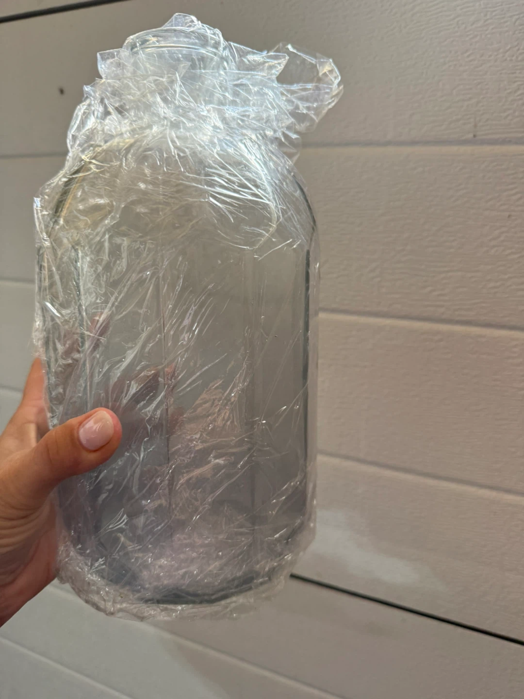 Large glass vase