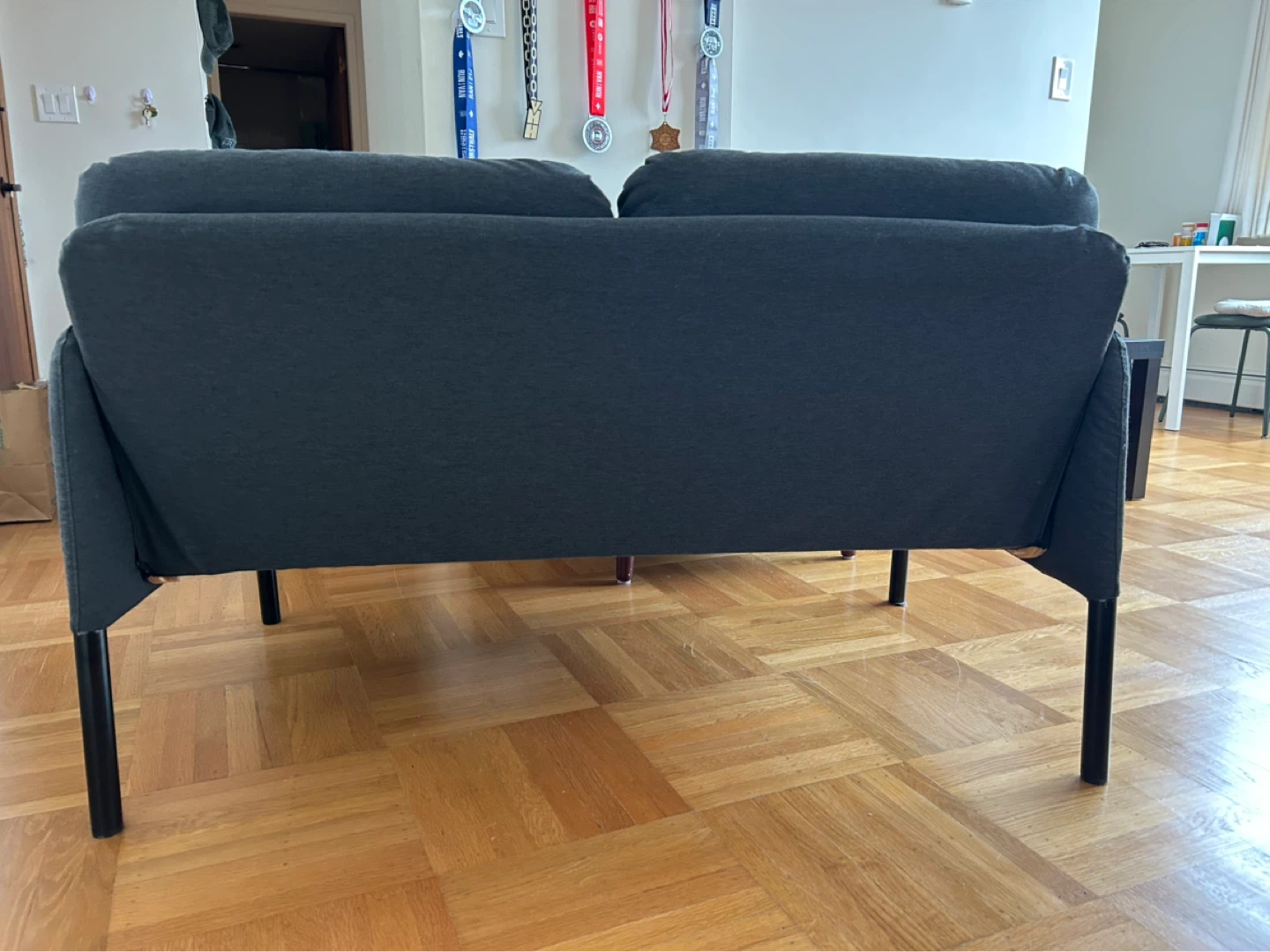 Dark Grey Loveseat - photo 3