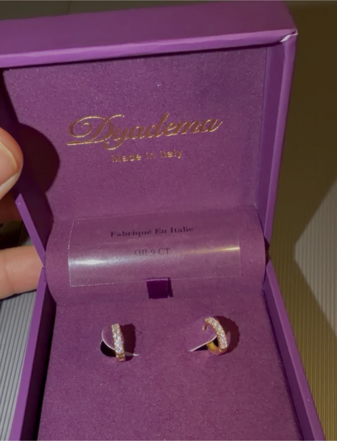Brand New 9K Italian Gold Earrings - photo 3
