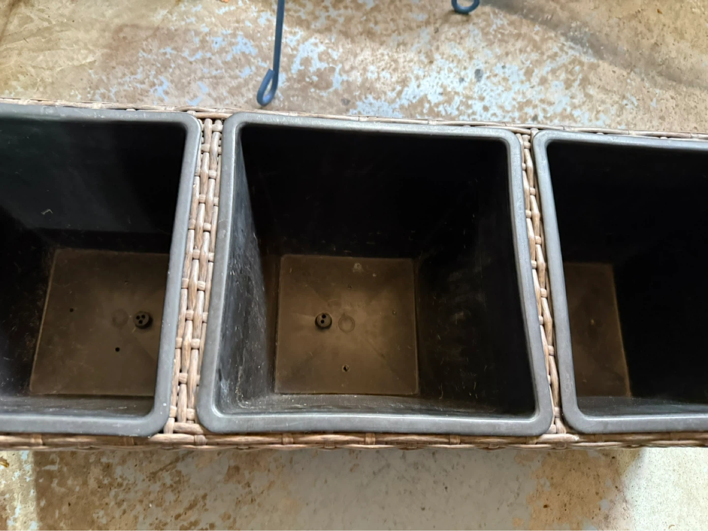 Woven 3-Section Planter Box - photo 2