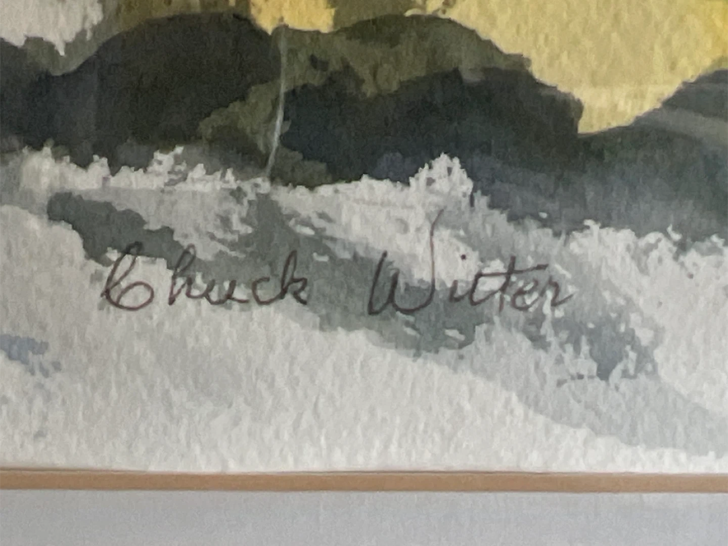 Chuck Witter Landscape Watercolor Painting - photo 3