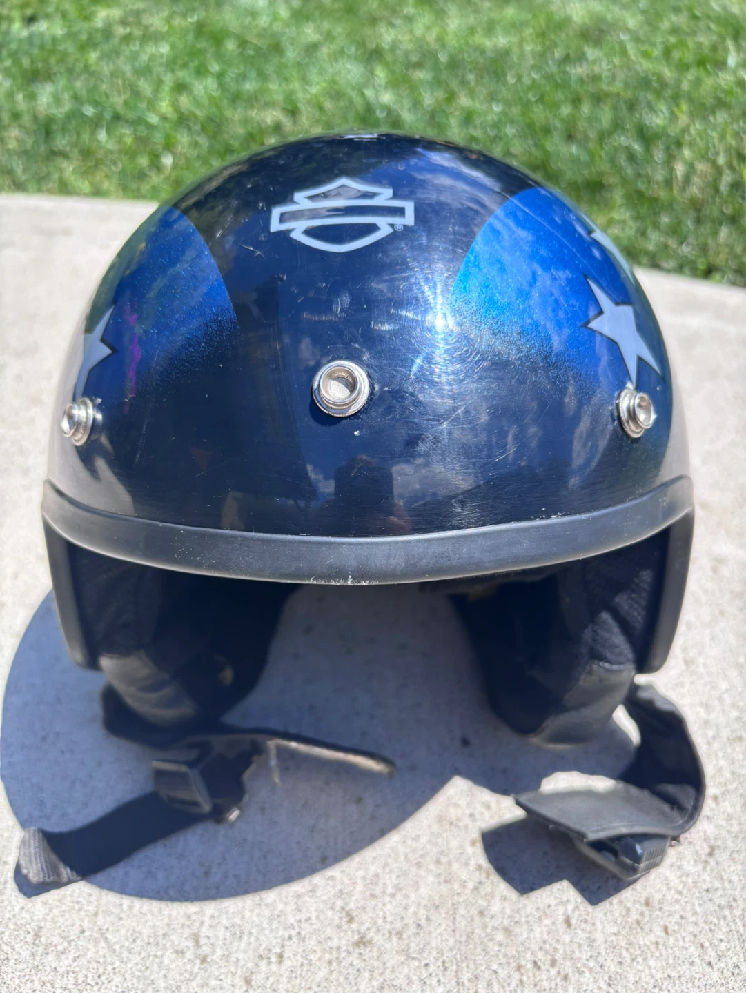 Vintage Harley-Davidson Motorcycle Helmet