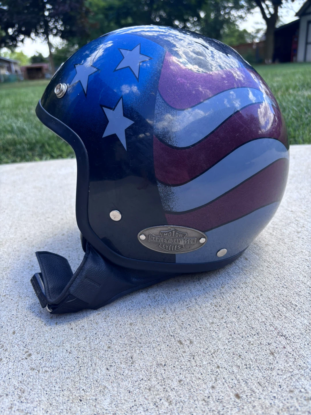 Vintage Harley-Davidson Motorcycle Helmet - photo 4
