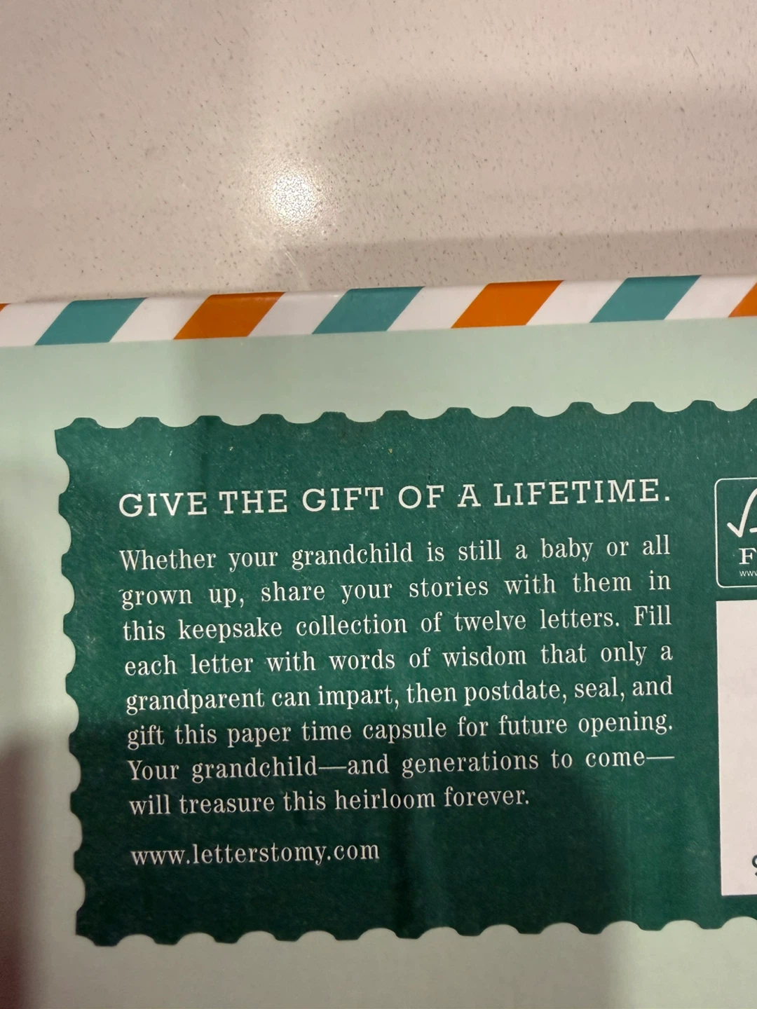 Letters to My Grandchild Keepsake Box - photo 2