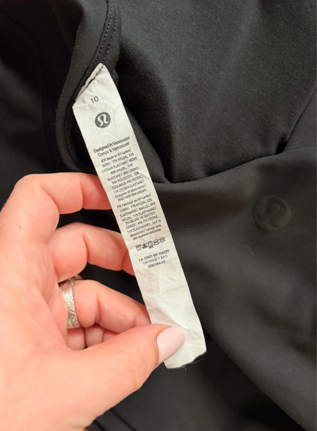 Lululemon Everlux Asymmetrical Tank Top, Black - photo 5