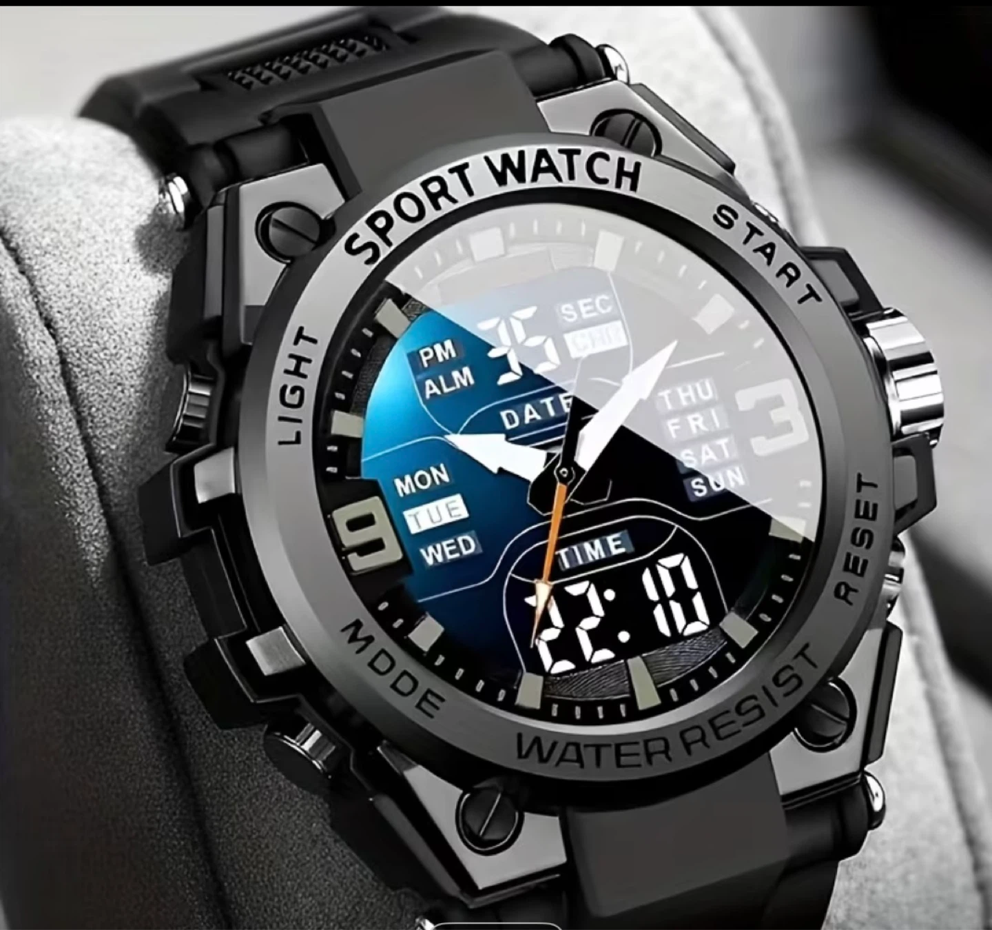 Sport Watch Black Water Resist - photo 2