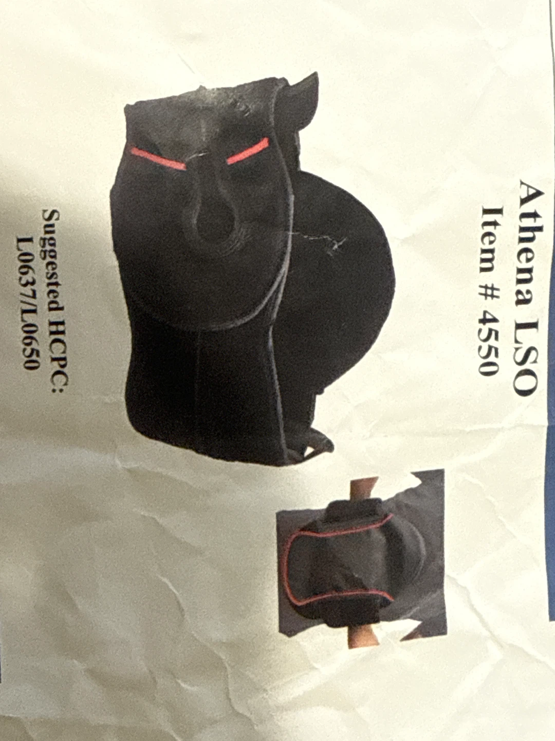 Athena LSO Back Brace Item # 4550 - photo 5