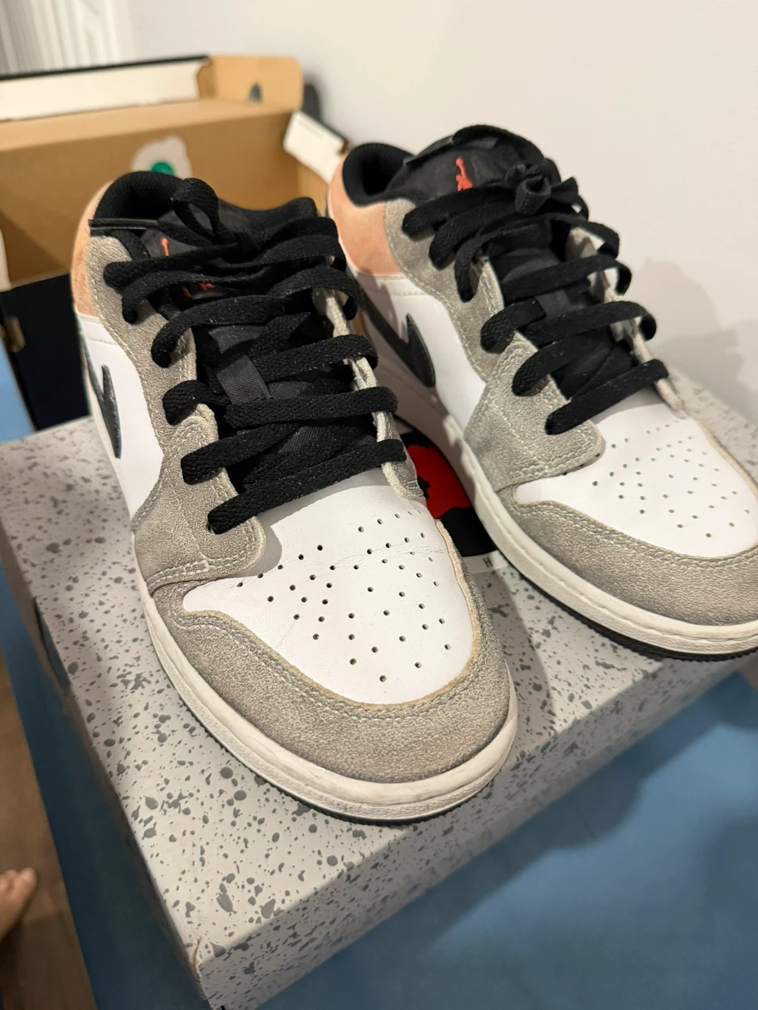 Air Jordan 1 Low SE "Elephant Print" Sneakers - photo 5