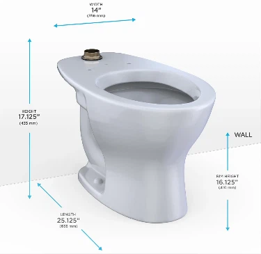 TOTO Toilet Commercial Bowl CT725CU#01